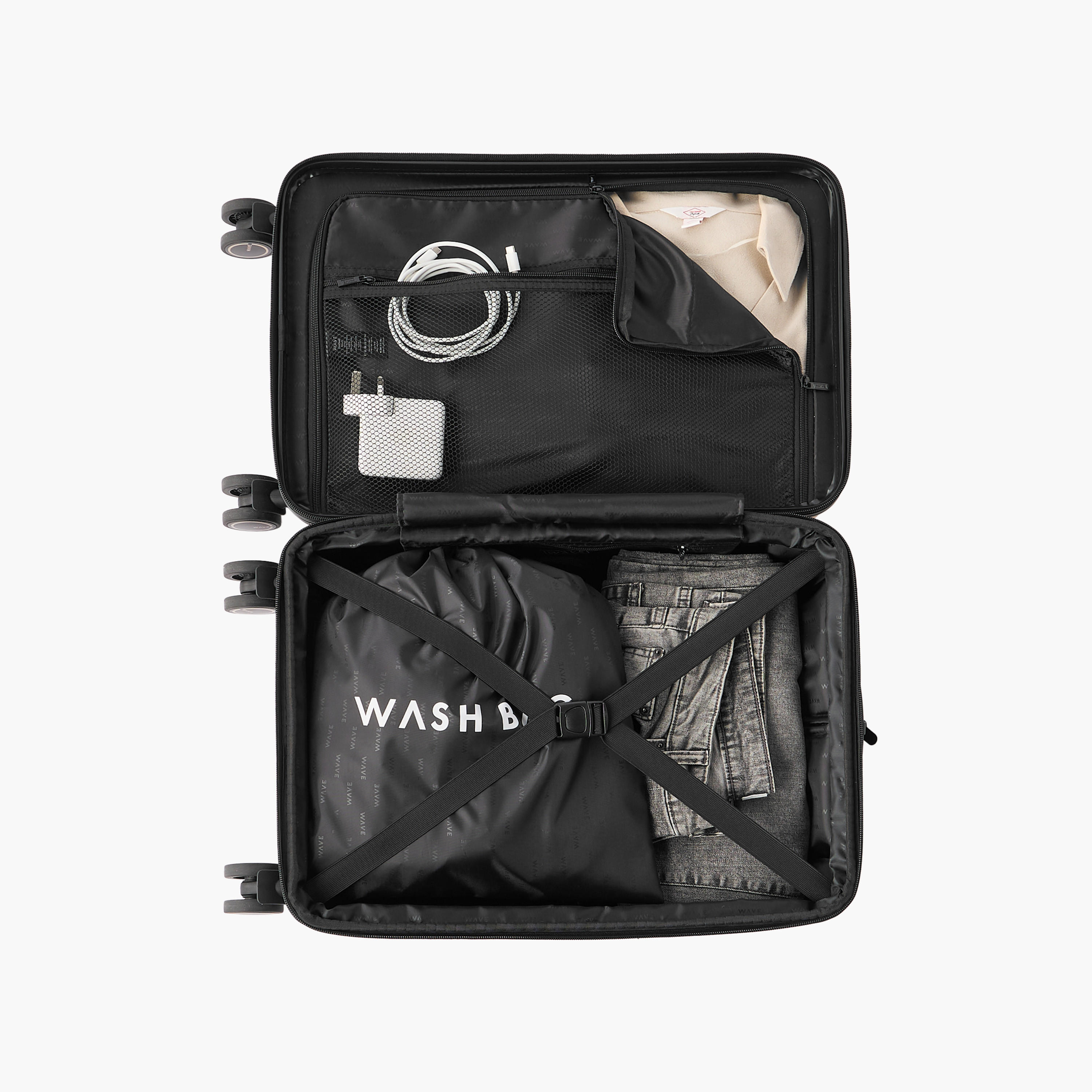 شنطة سفر ترولي صلبة بارزة الملمس بمقبض قابل للسحب من ويف - شنطة شحن 24 بوصة -travel-luggagesandbags-luggage-image-10