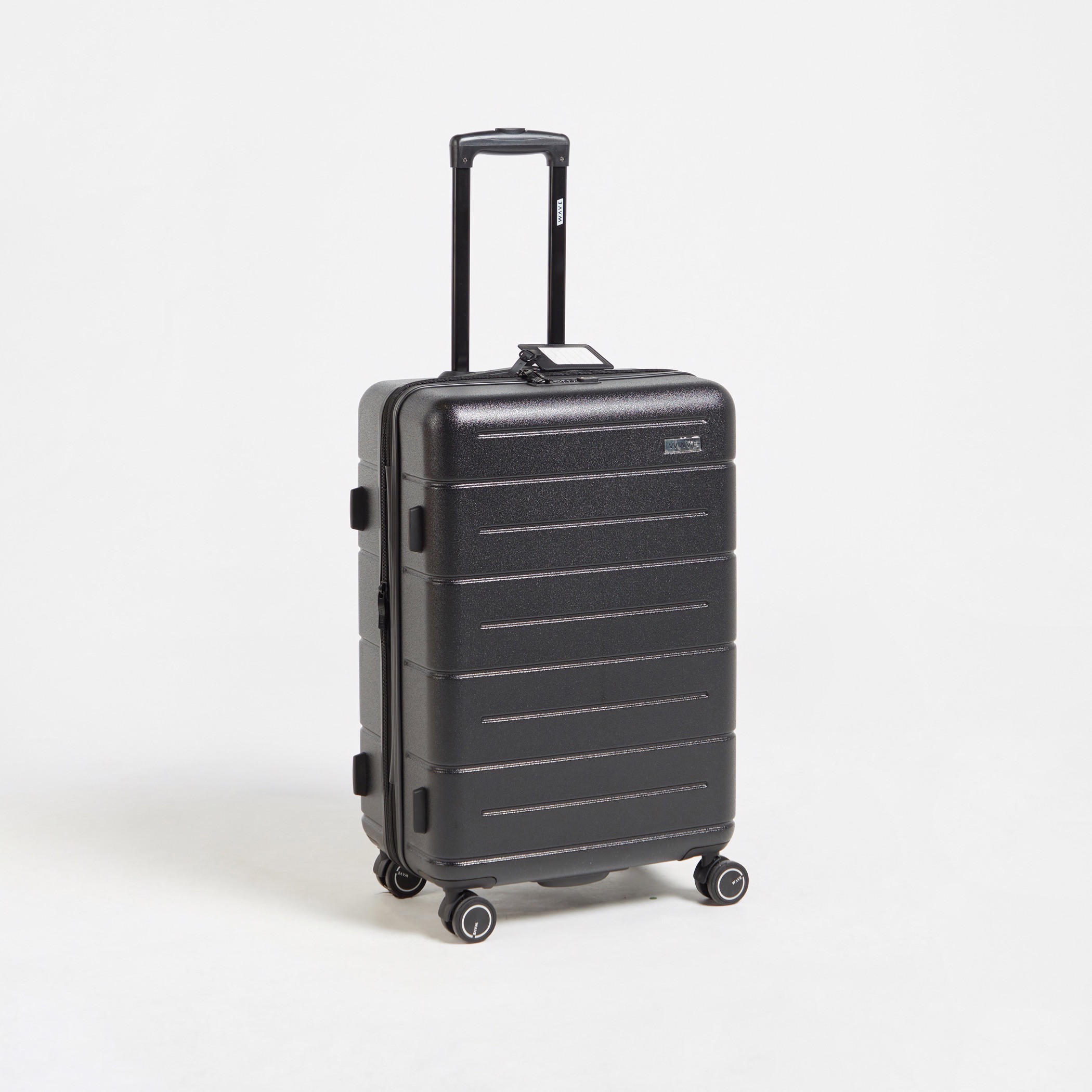 WAVE Textured Hardcase Luggage Trolley with Retractable Handle - 24 inches Check-in Bag-travel-luggagesandbags-luggage-image-1