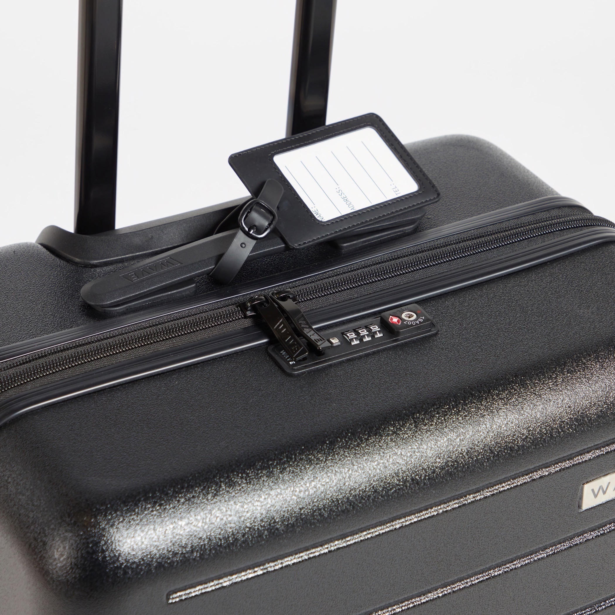 WAVE Textured Hardcase Luggage Trolley with Retractable Handle - 24 inches Check-in Bag-travel-luggagesandbags-luggage-image-2