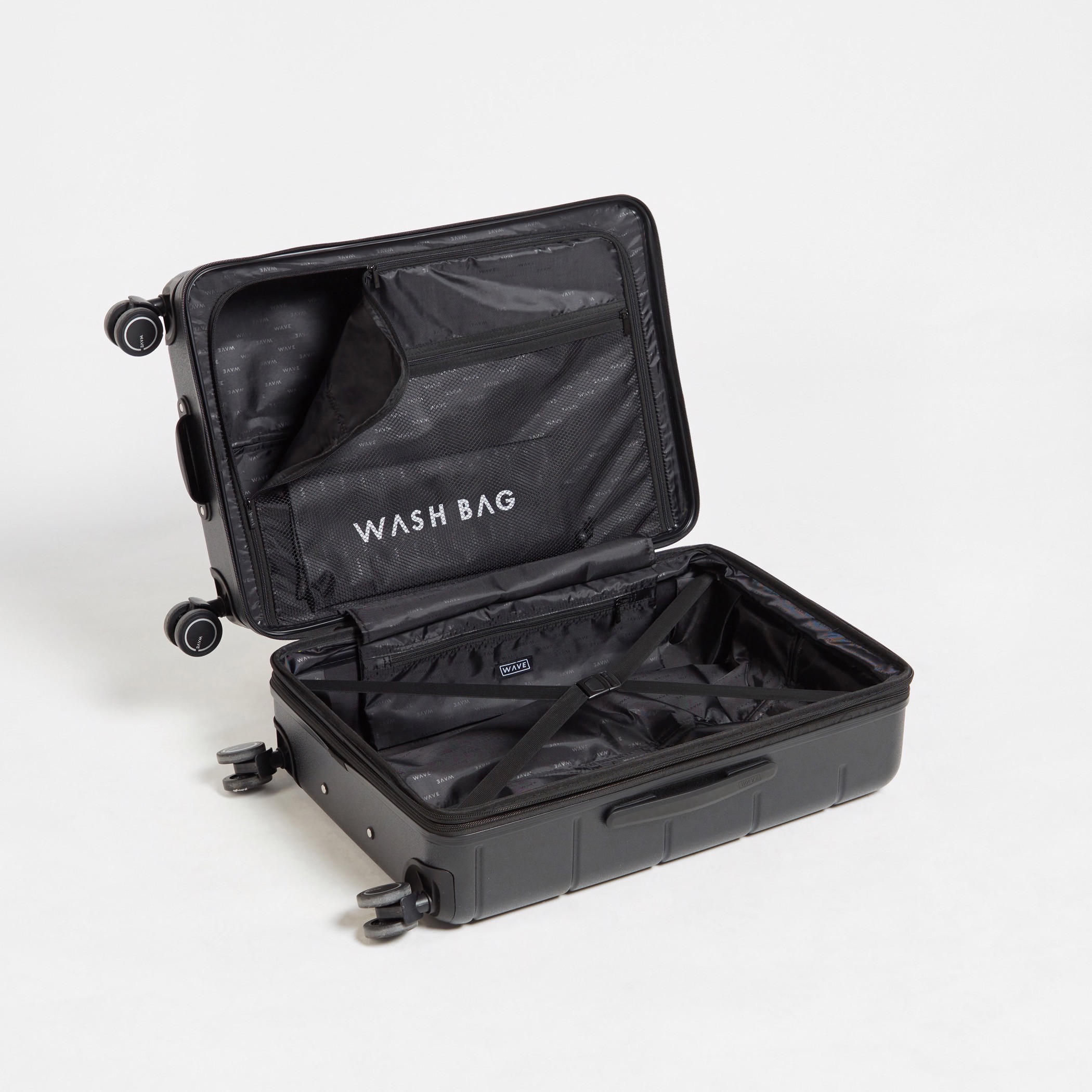 WAVE Textured Hardcase Luggage Trolley with Retractable Handle - 24 inches Check-in Bag-travel-luggagesandbags-luggage-image-5