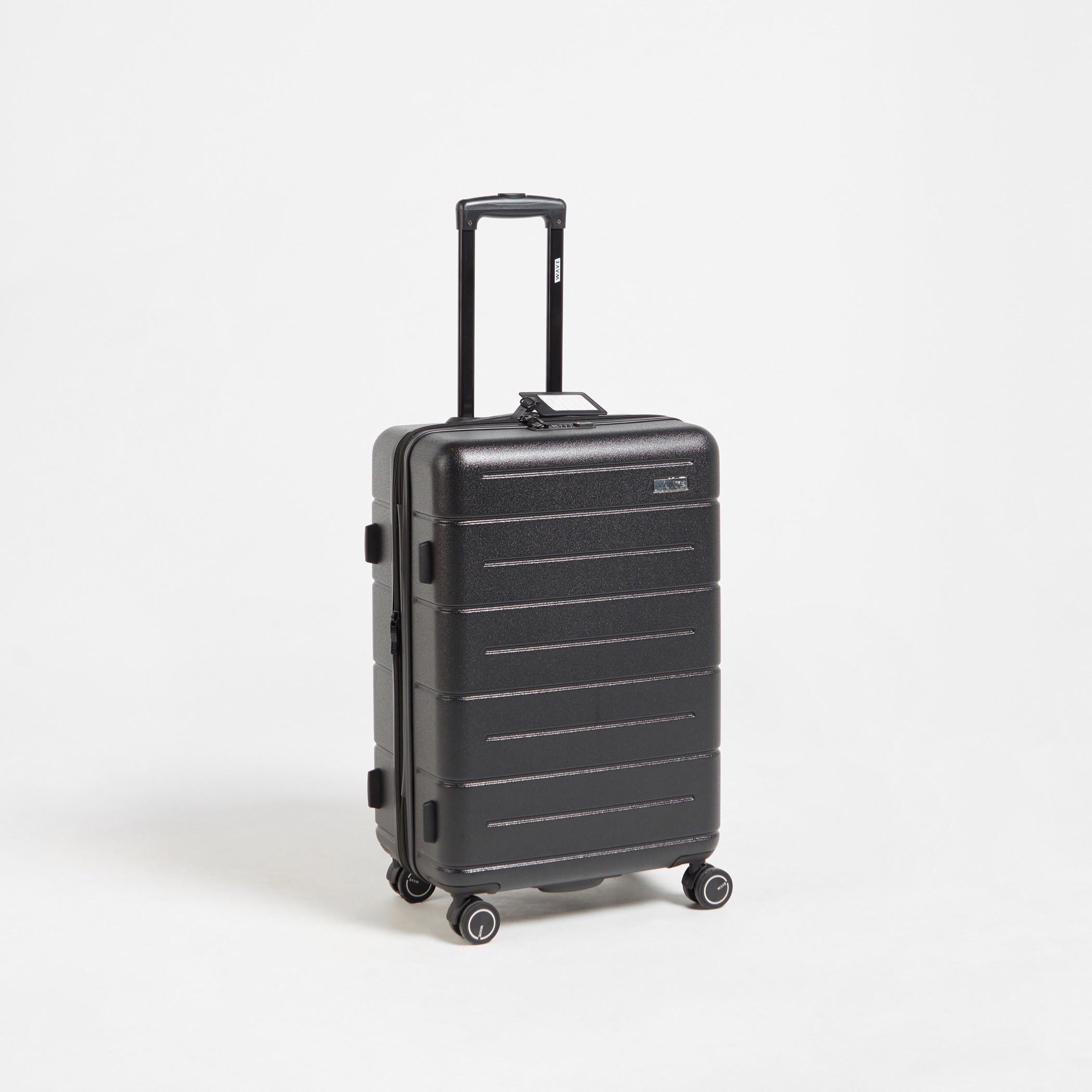 WAVE Textured Hardcase Luggage Trolley with Retractable Handle - 20 inches Cabin Bag-travel-luggagesandbags-luggage-image-1