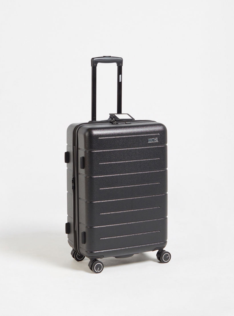 WAVE Textured Hardcase Luggage Trolley with Retractable Handle - 20 inches Cabin Bag-travel-luggagesandbags-luggage-image-1