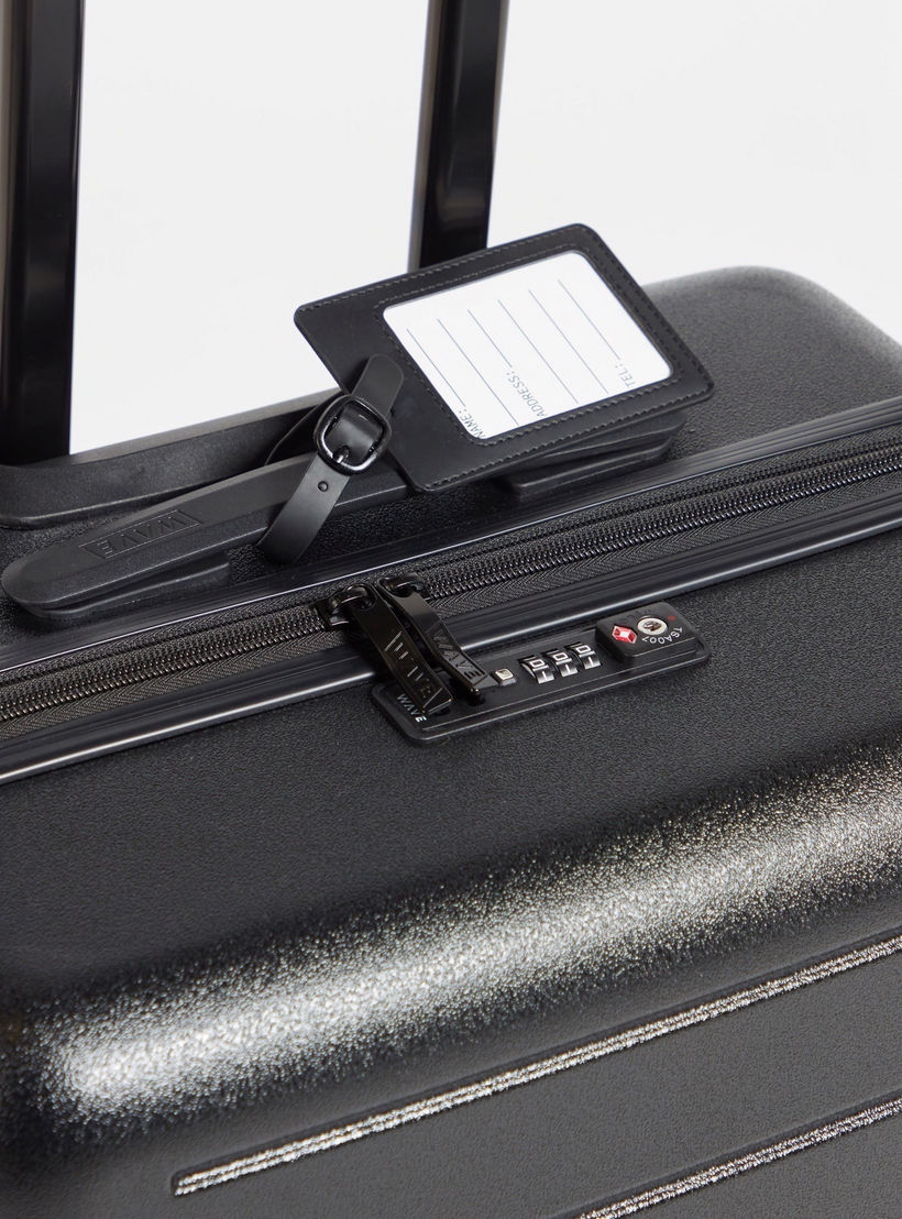 WAVE Textured Hardcase Luggage Trolley with Retractable Handle - 20 inches Cabin Bag-travel-luggagesandbags-luggage-image-4