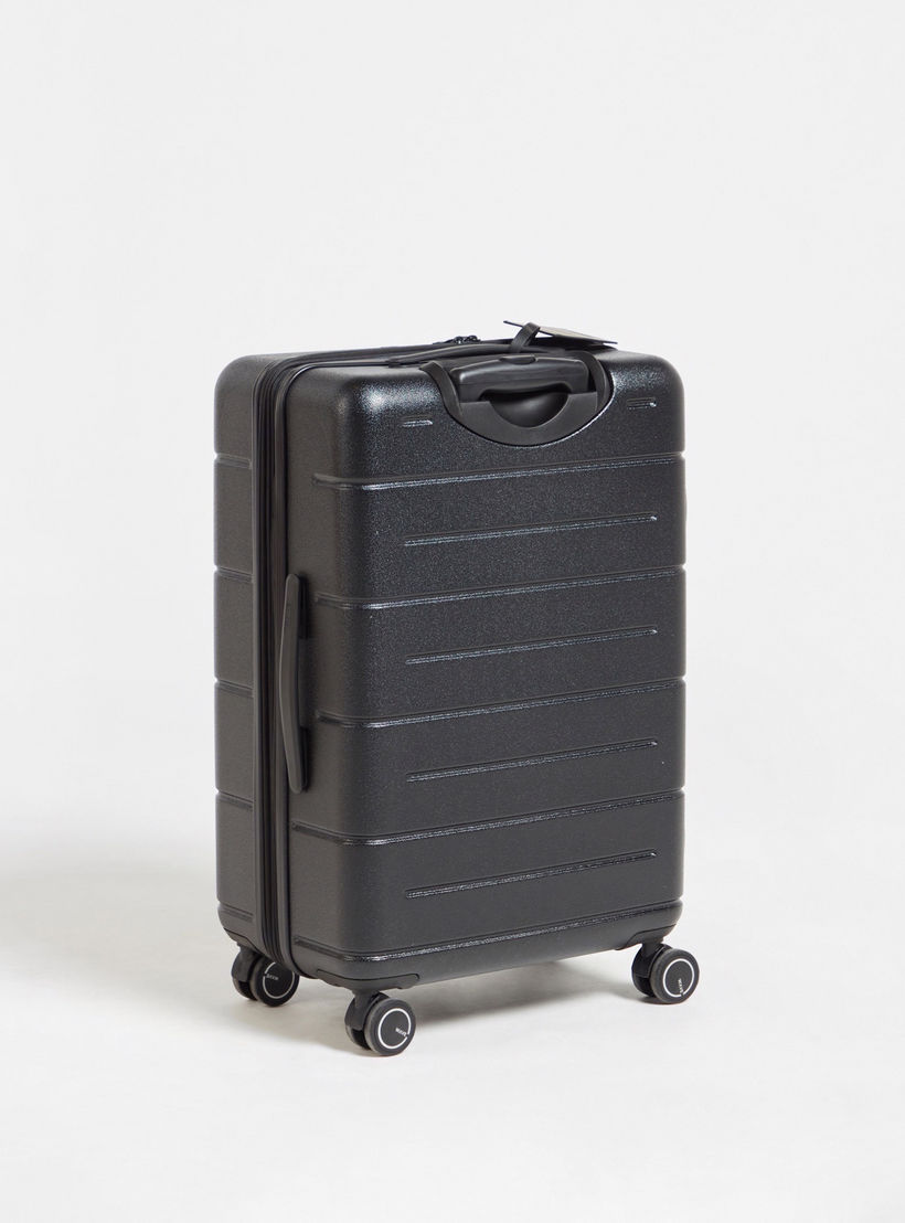 WAVE Textured Hardcase Luggage Trolley with Retractable Handle - 20 inches Cabin Bag-travel-luggagesandbags-luggage-image-6
