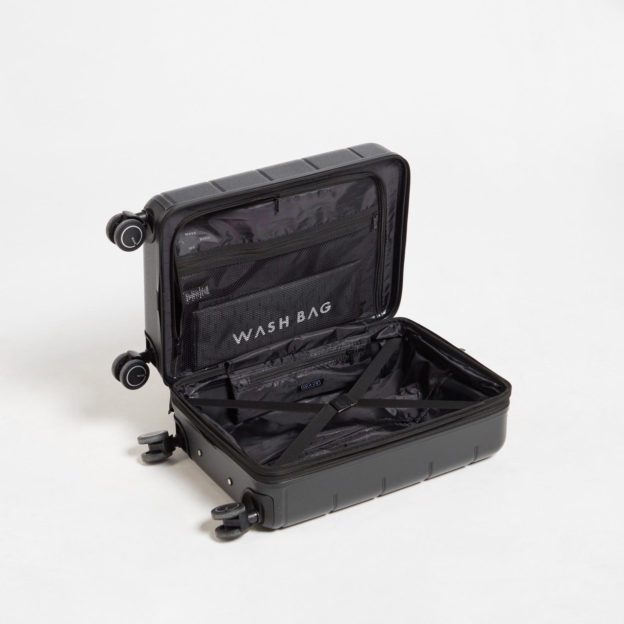 WAVE Textured Hardcase Luggage Trolley with Retractable Handle - 20 inches Cabin Bag-travel-luggagesandbags-luggage-image-7