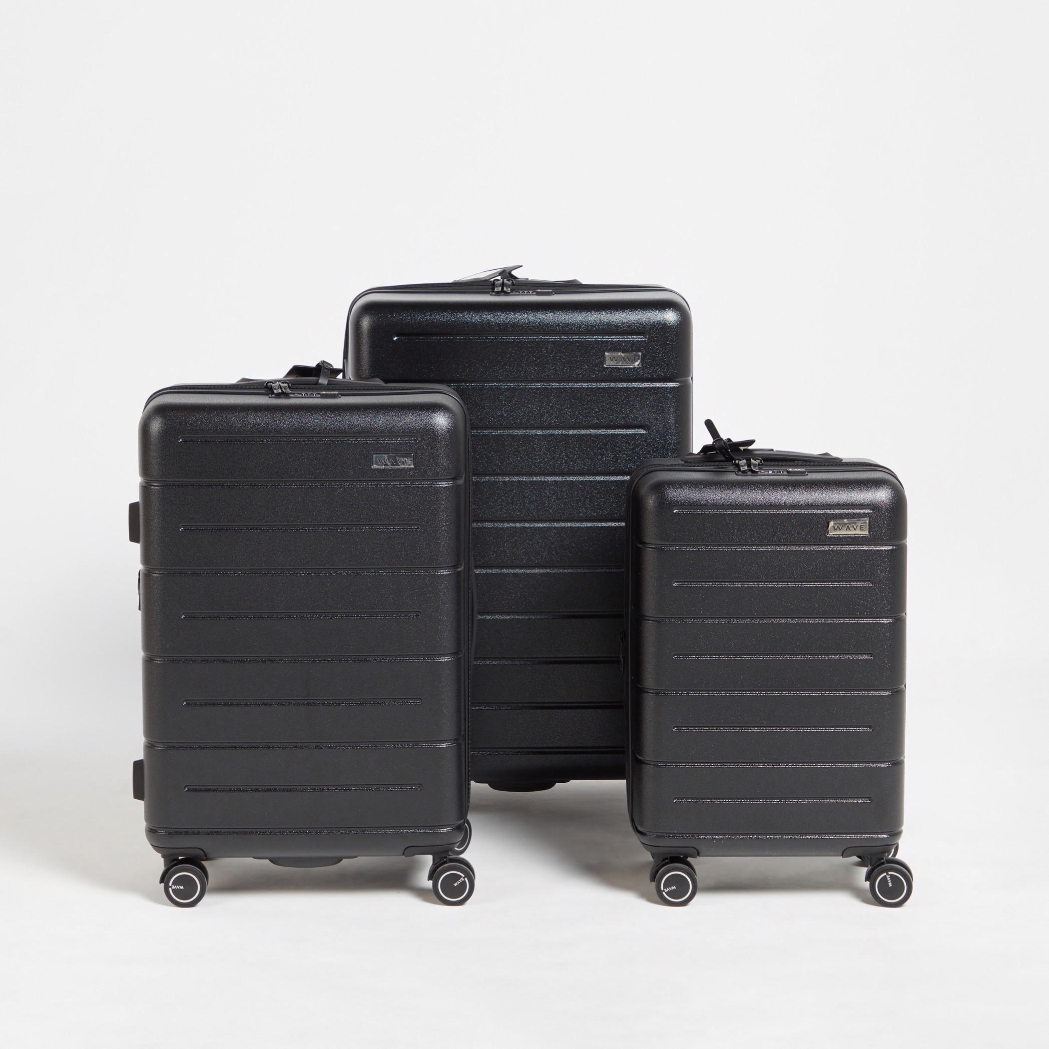 WAVE Textured Hardcase Luggage Trolley with Retractable Handle - 20 inches Cabin Bag-travel-luggagesandbags-luggage-image-8