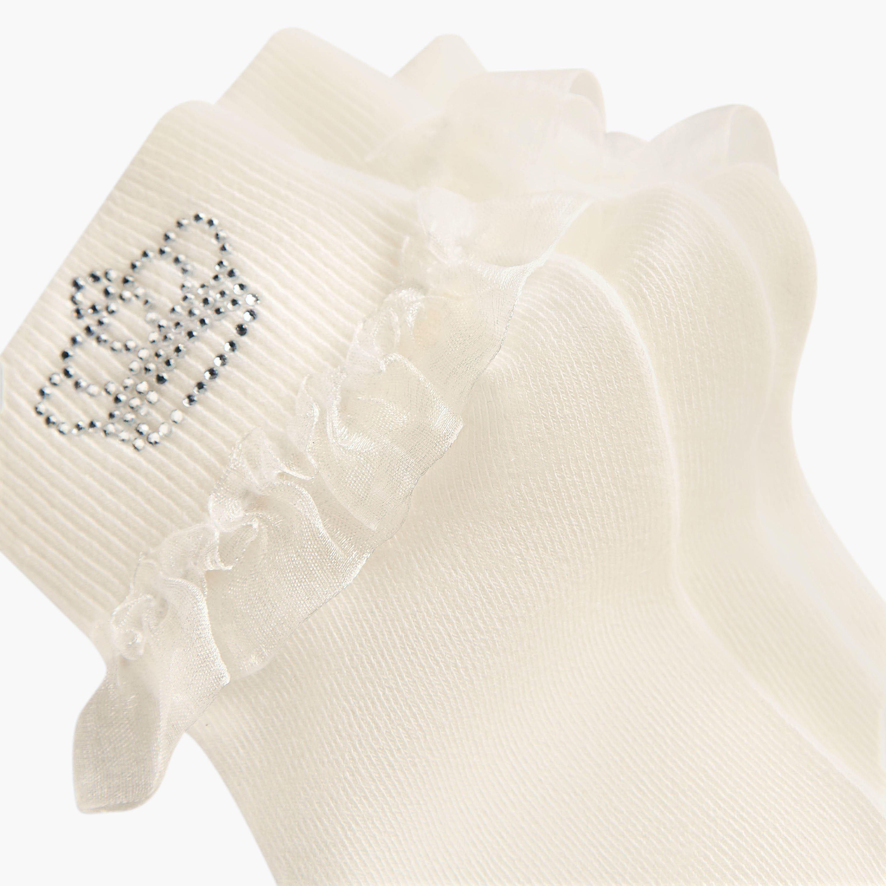 Pack of 3 Celeste Girls Socks with Frill Detail-girls-accessories-socks-image-5