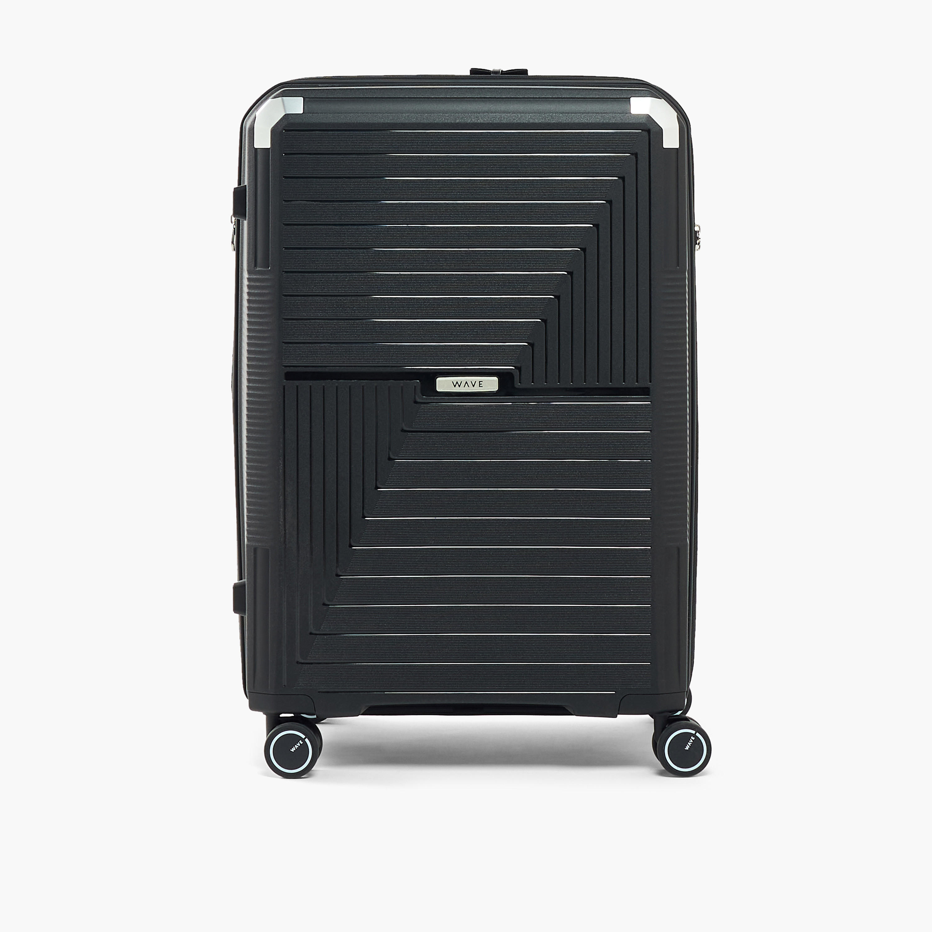 WAVE Textured Hardcase Luggage Trolley with Retractable Handle - 28 inches Check-In Bag-travel-luggagesandbags-luggage-image-2