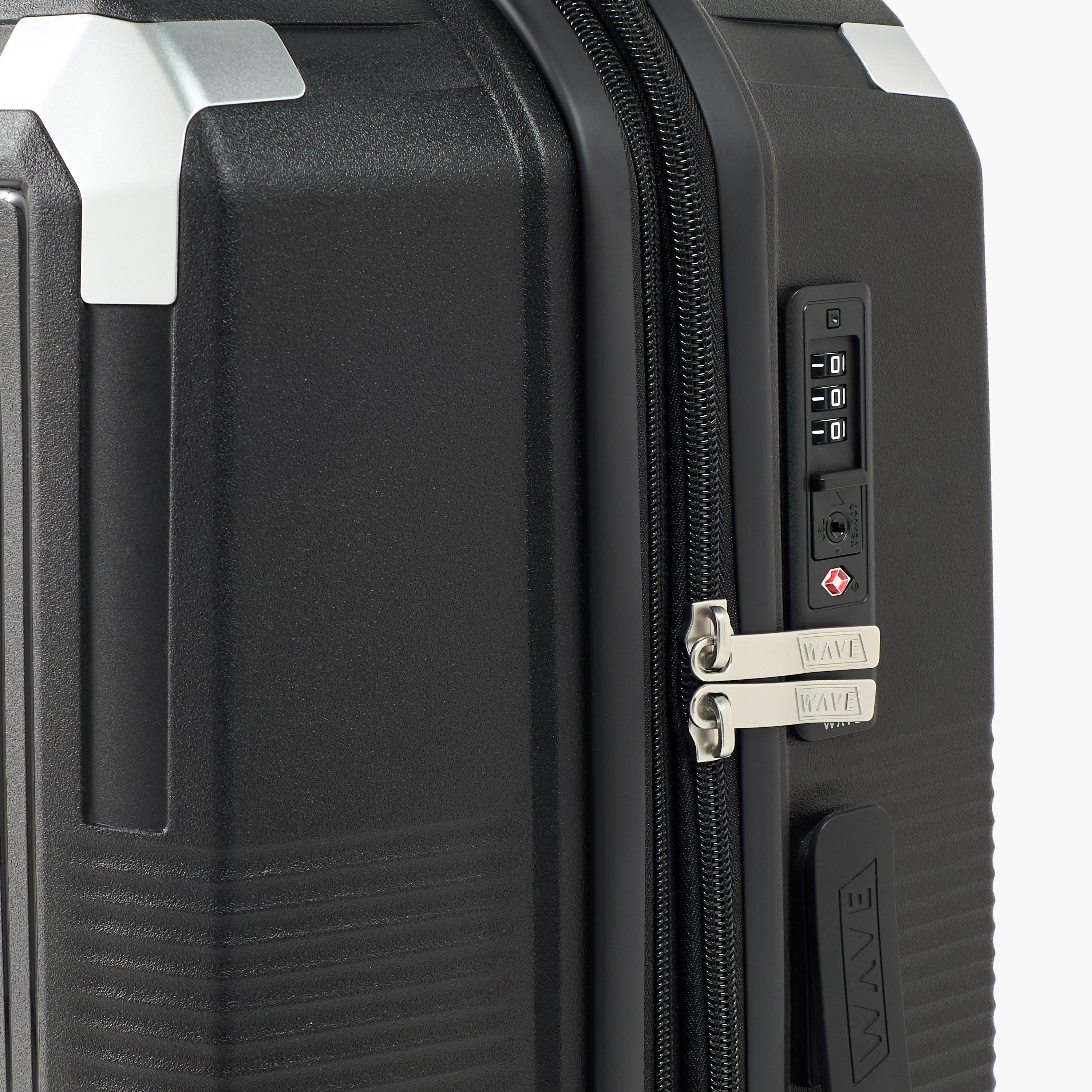 WAVE Textured Hardcase Luggage Trolley with Retractable Handle - 28 inches Check-In Bag-travel-luggagesandbags-luggage-image-4