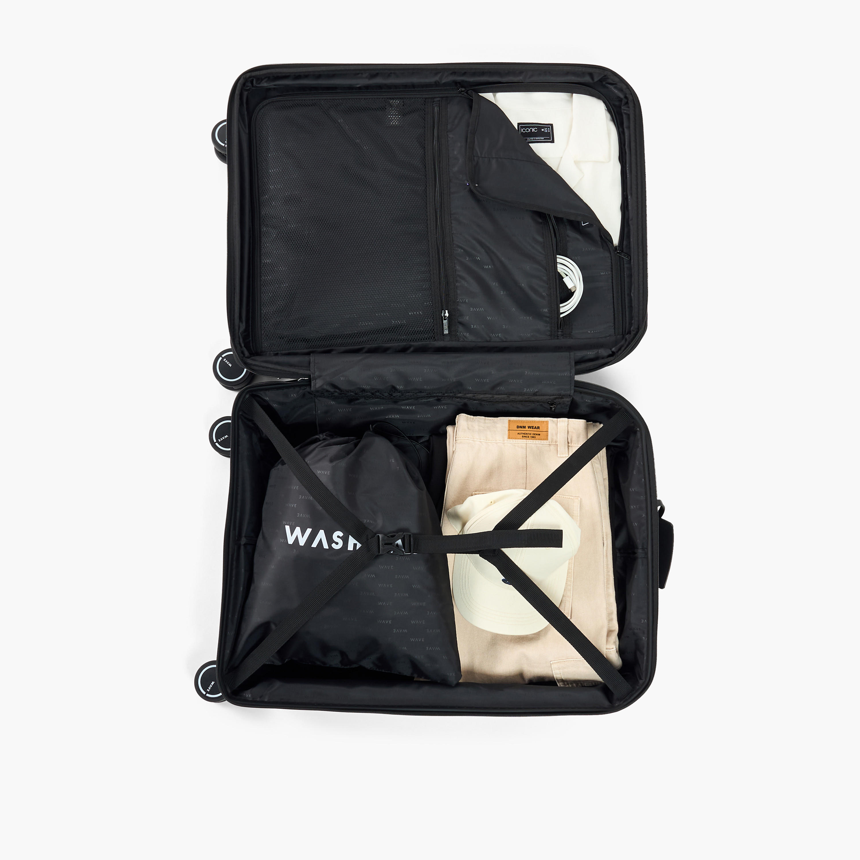 WAVE Textured Hardcase Luggage Trolley with Retractable Handle - 28 inches Check-In Bag-travel-luggagesandbags-luggage-image-8