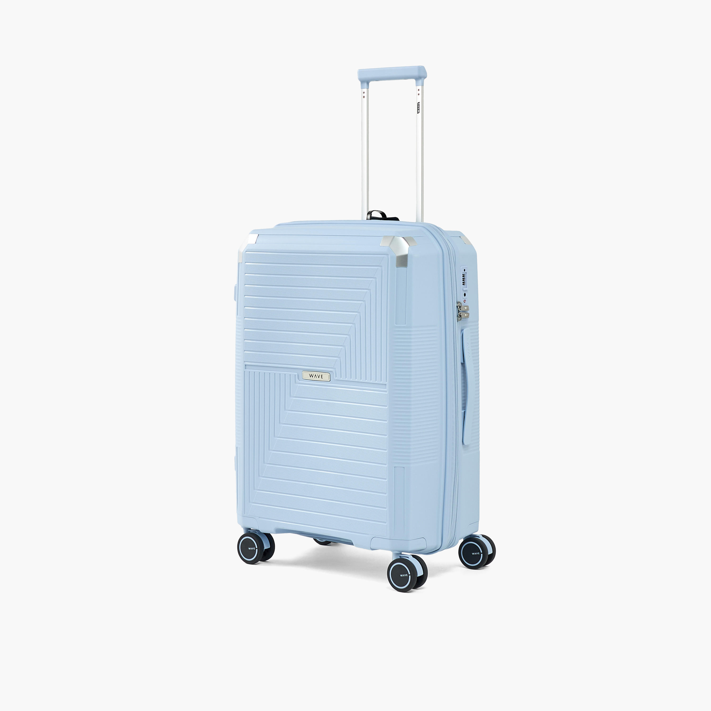 WAVE Textured Hardcase Luggage Trolley with Retractable Handle - 28 inches Check-In Bag-travel-luggagesandbags-luggage-image-1