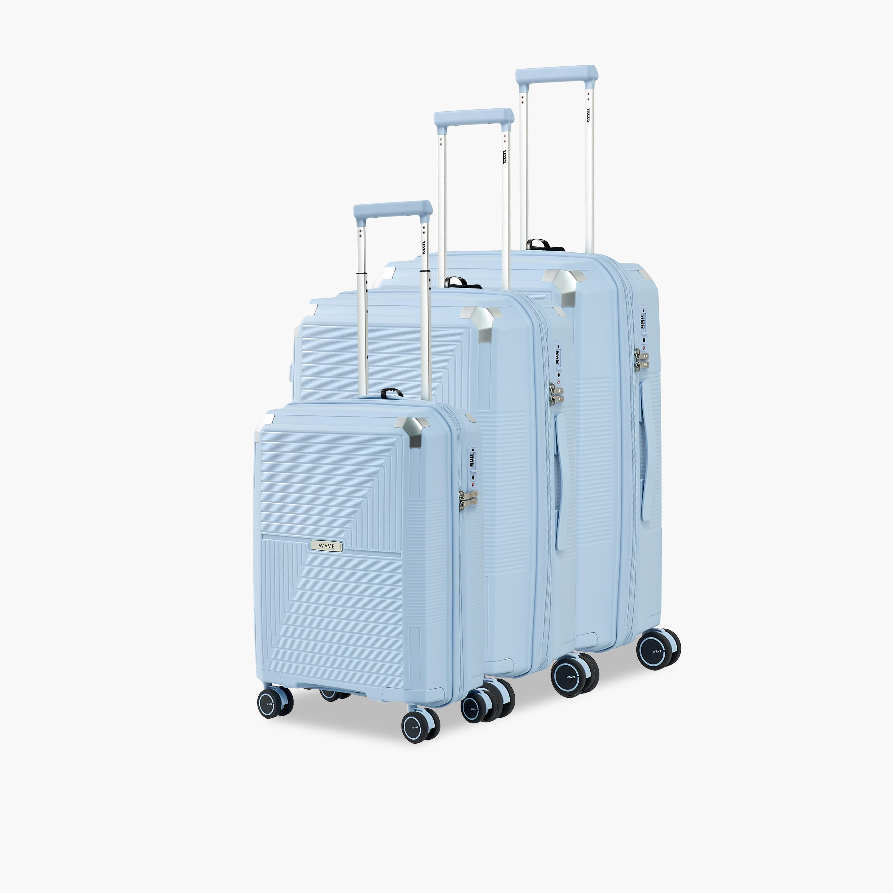 WAVE Textured Hardcase Luggage Trolley with Retractable Handle - 28 inches Check-In Bag-travel-luggagesandbags-luggage-image-10