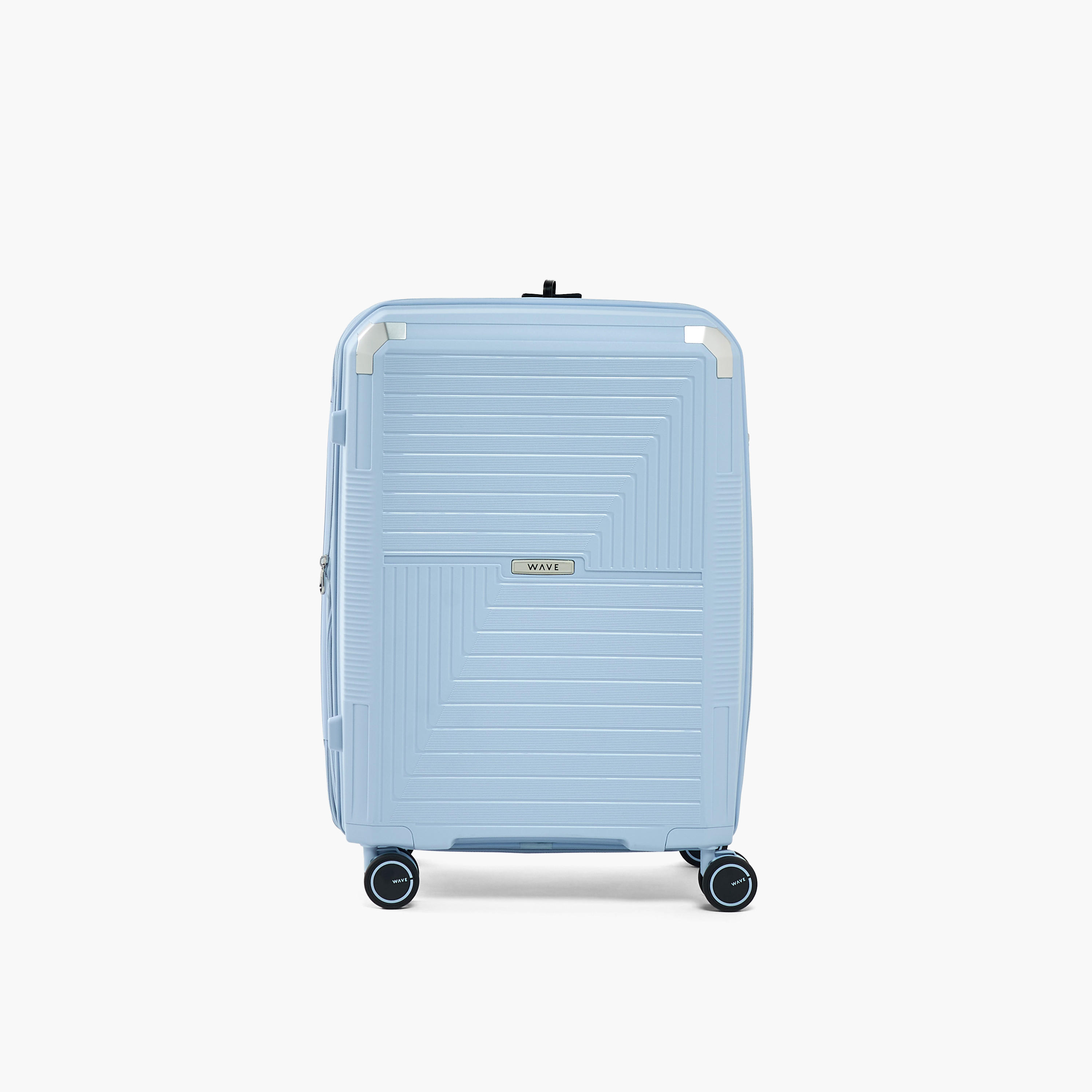 WAVE Textured Hardcase Luggage Trolley with Retractable Handle - 28 inches Check-In Bag-travel-luggagesandbags-luggage-image-2