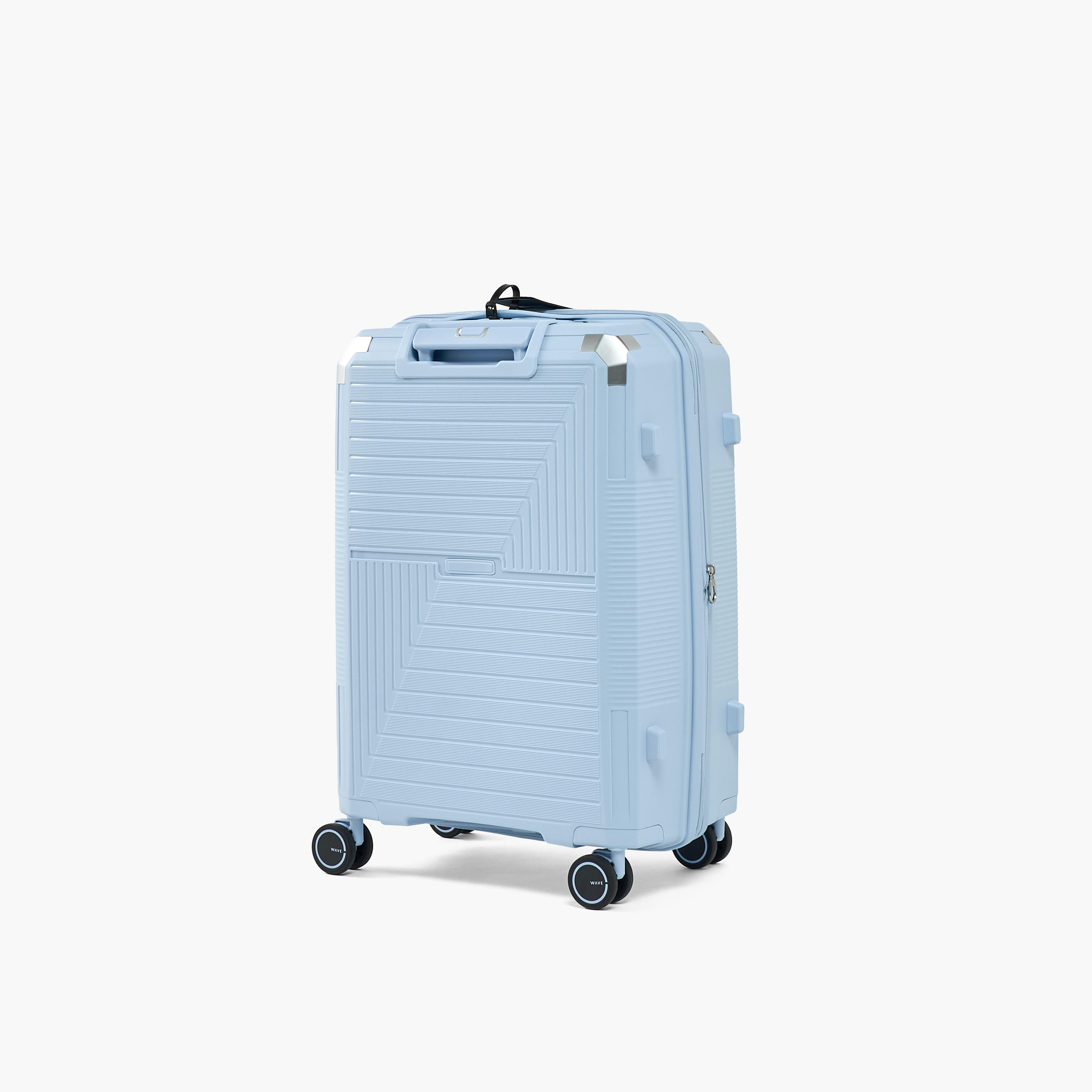 WAVE Textured Hardcase Luggage Trolley with Retractable Handle - 28 inches Check-In Bag-travel-luggagesandbags-luggage-image-3