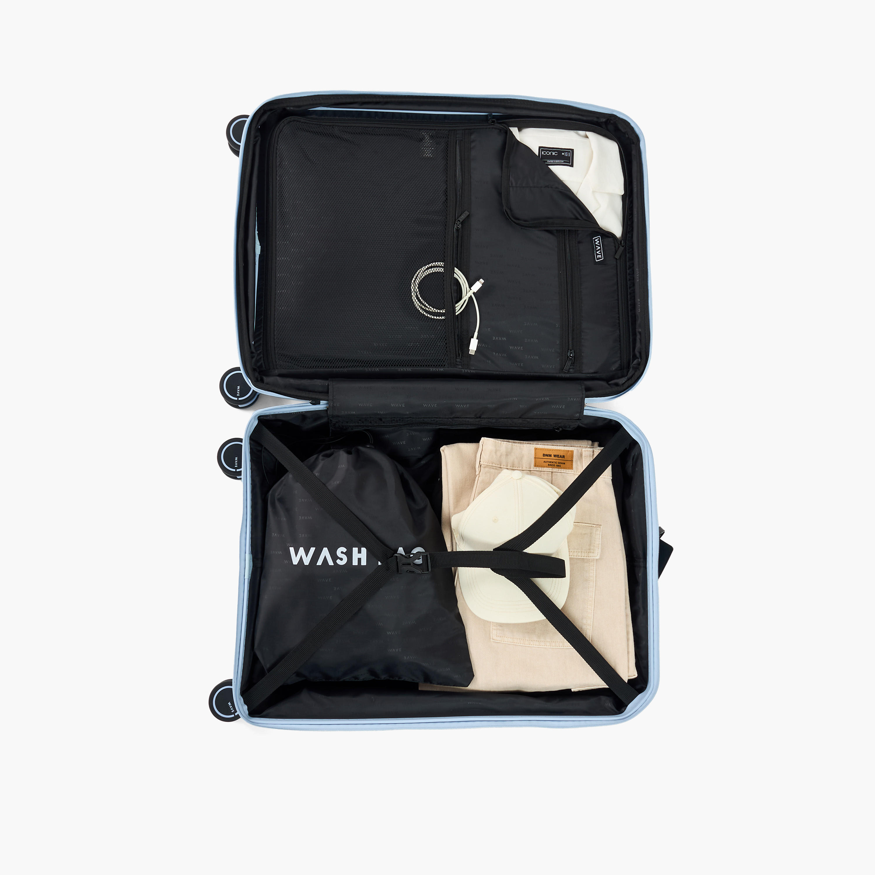 WAVE Textured Hardcase Luggage Trolley with Retractable Handle - 28 inches Check-In Bag-travel-luggagesandbags-luggage-image-8