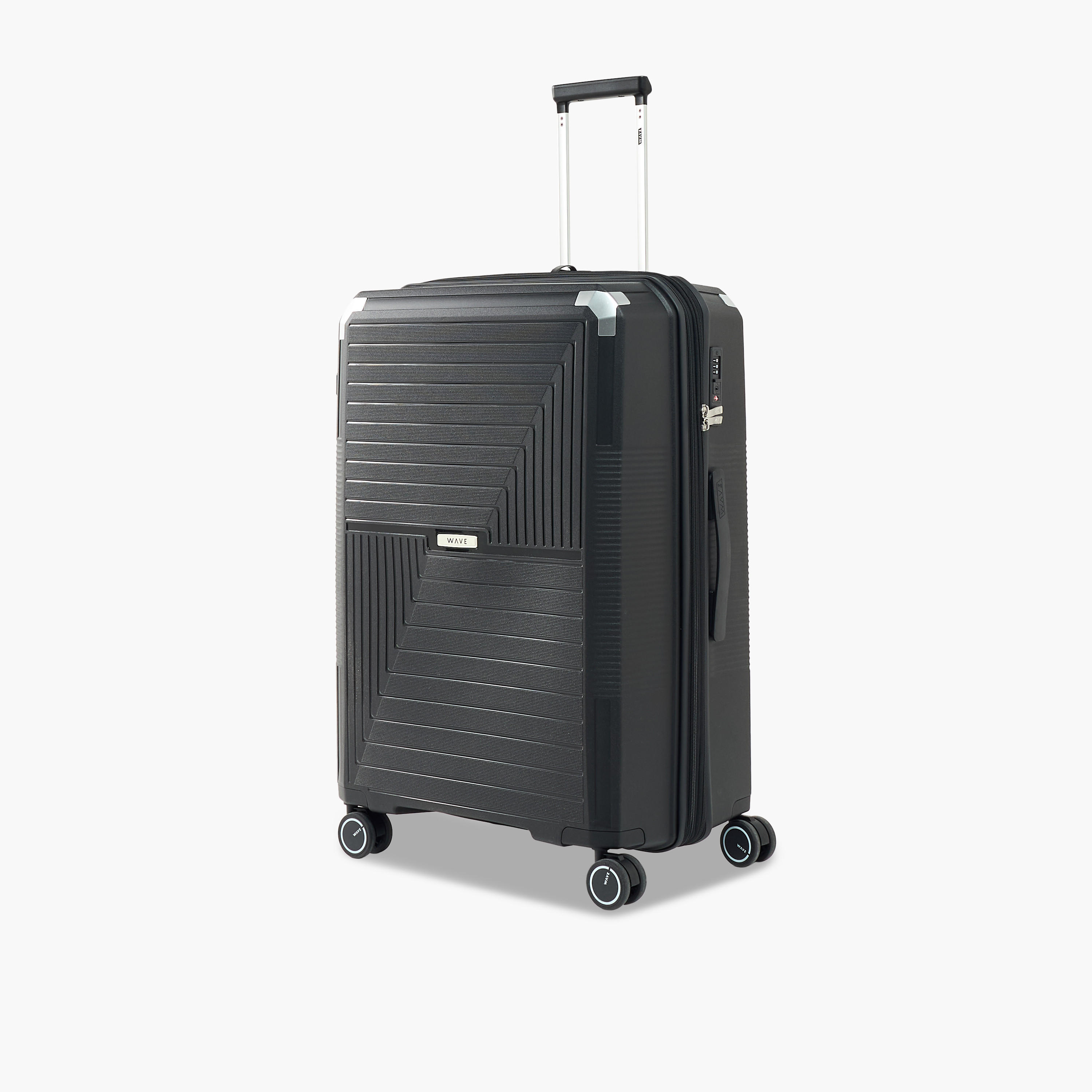شنطة سفر بعجلات صلبة بارزة الملمس بمقبض قابل للسحب من ويفي - 24 بوصة للشحن-travel-luggagesandbags-luggage-image-12