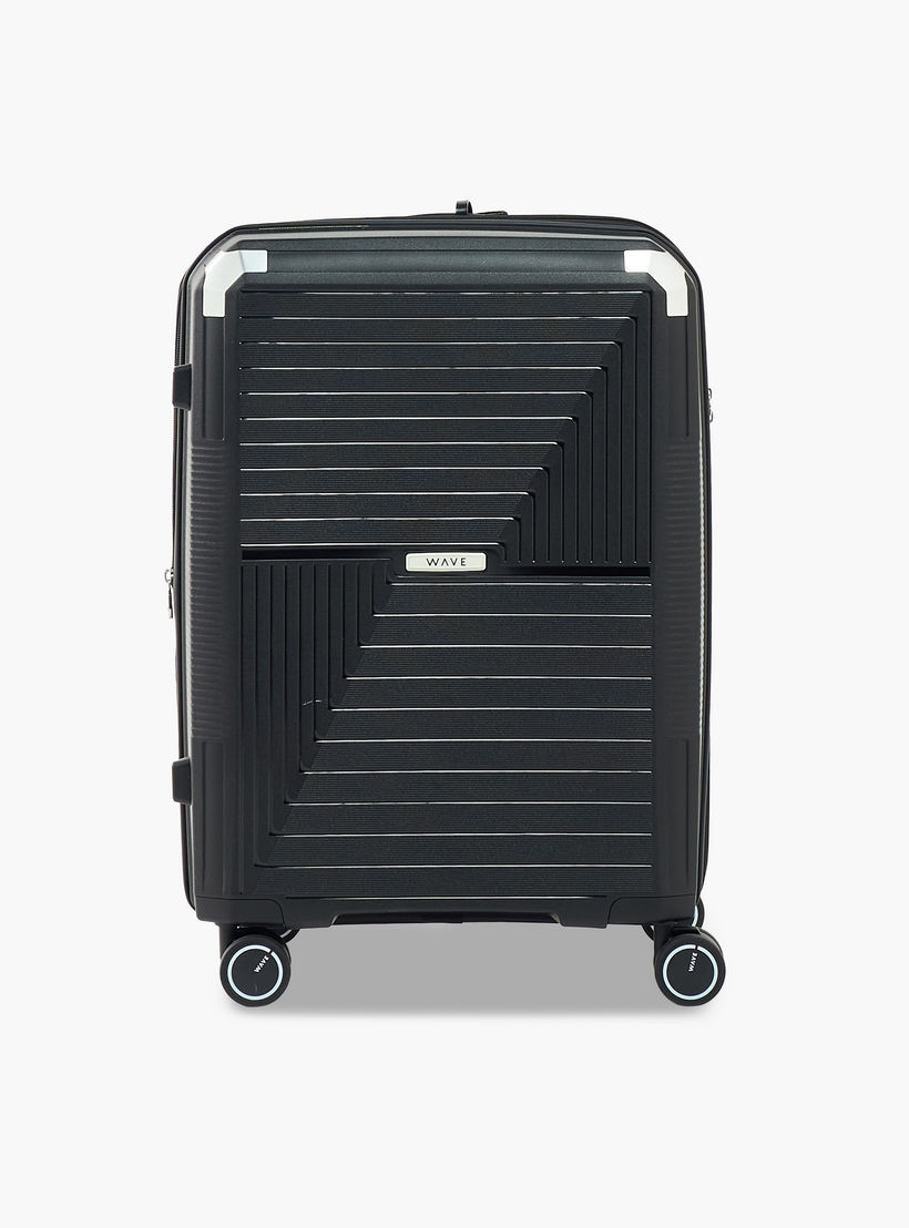 شنطة سفر بعجلات صلبة بارزة الملمس بمقبض قابل للسحب من ويفي - 24 بوصة للشحن-travel-luggagesandbags-luggage-image-2