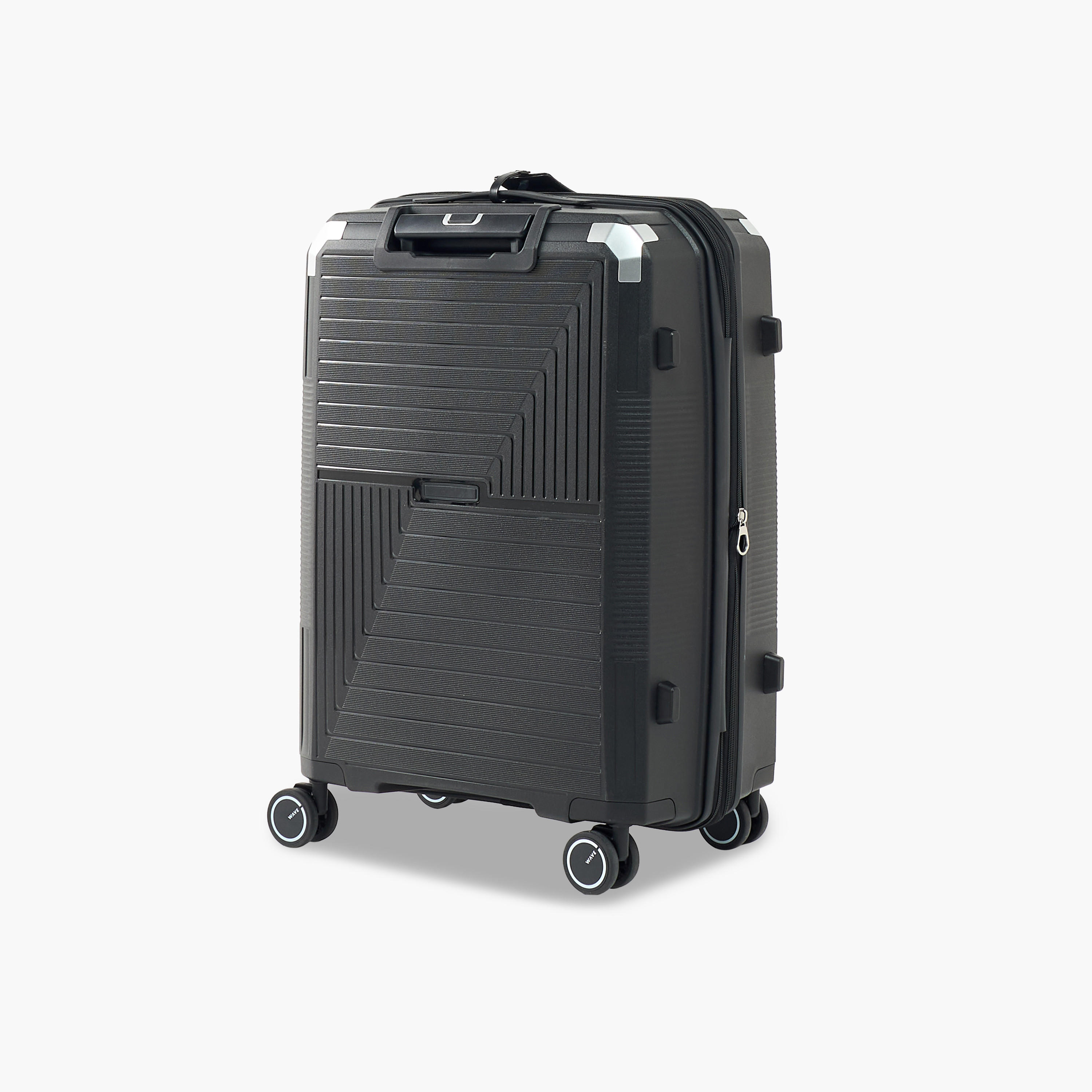 شنطة سفر بعجلات صلبة بارزة الملمس بمقبض قابل للسحب من ويفي - 24 بوصة للشحن-travel-luggagesandbags-luggage-image-3