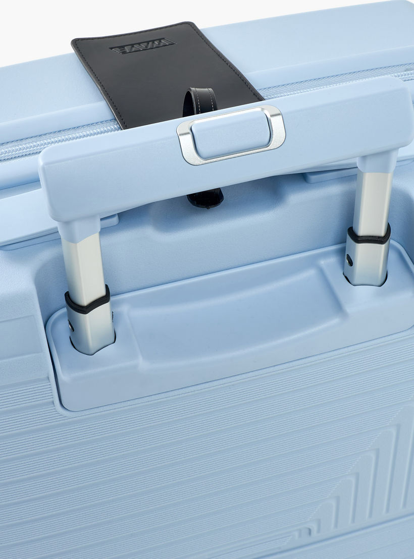 WAVE Textured Hardcase Luggage Trolley with Retractable Handle - 24 inches Check-In Bag-travel-luggagesandbags-luggage-image-6