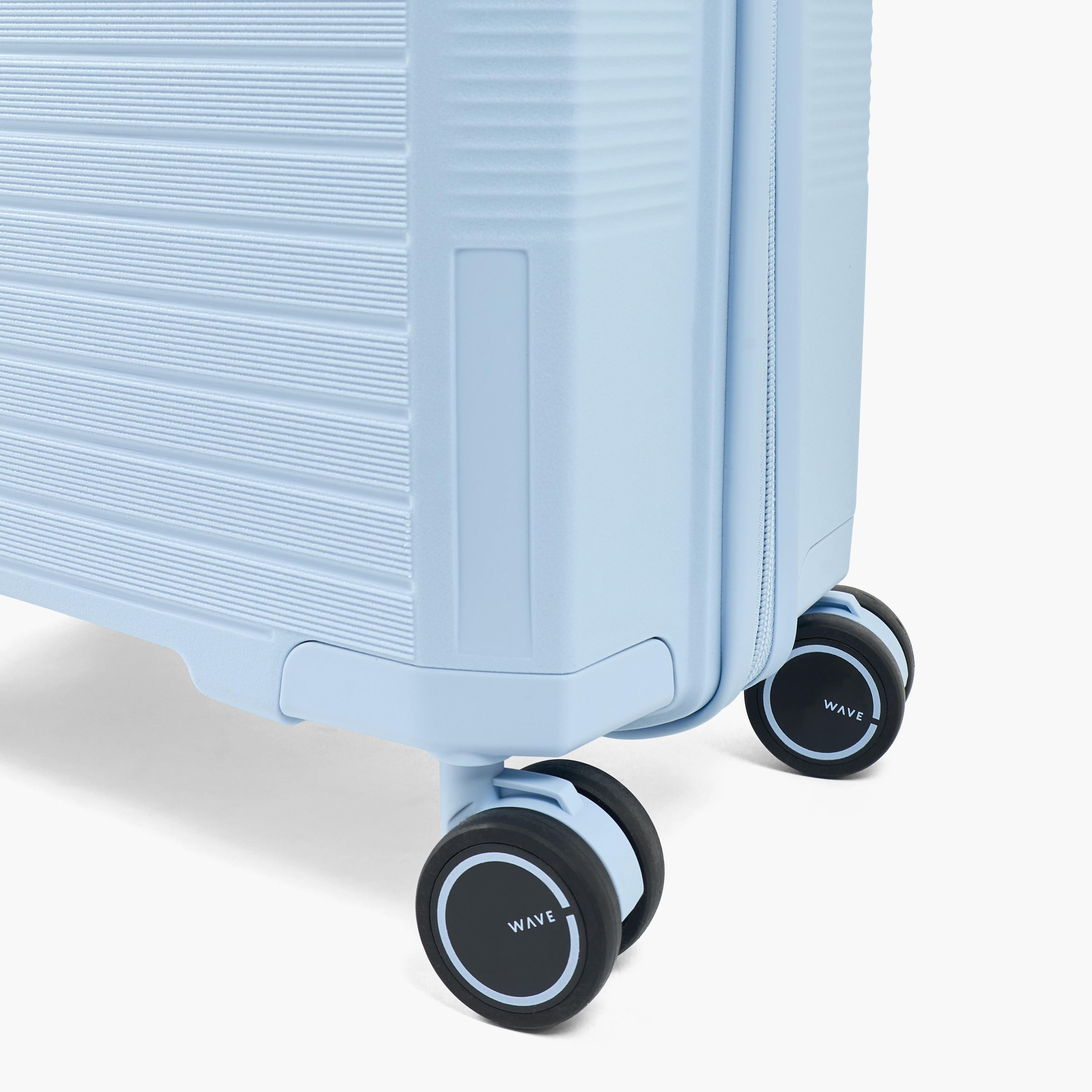 WAVE Textured Hardcase Luggage Trolley with Retractable Handle - 24 inches Check-In Bag-travel-luggagesandbags-luggage-image-7