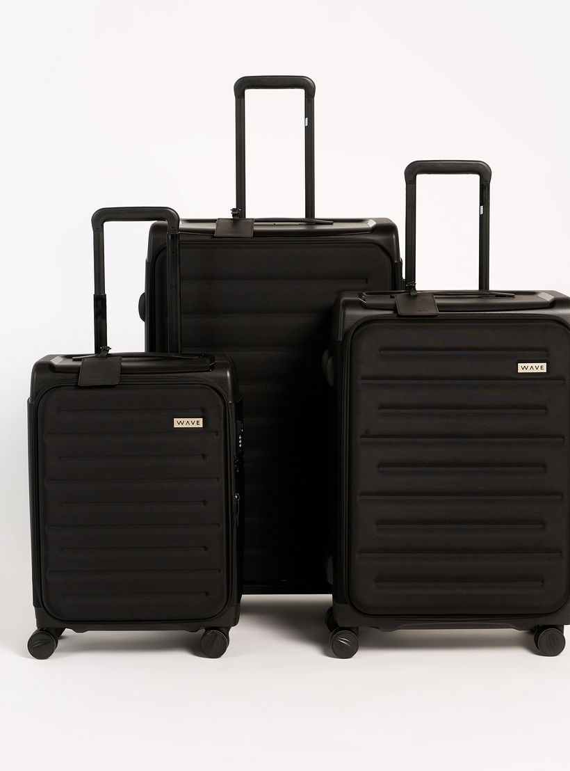WAVE Textured Softcase Luggage Trolley Bag with Retractable Handle-travel-luggagesandbags-luggage-image-2
