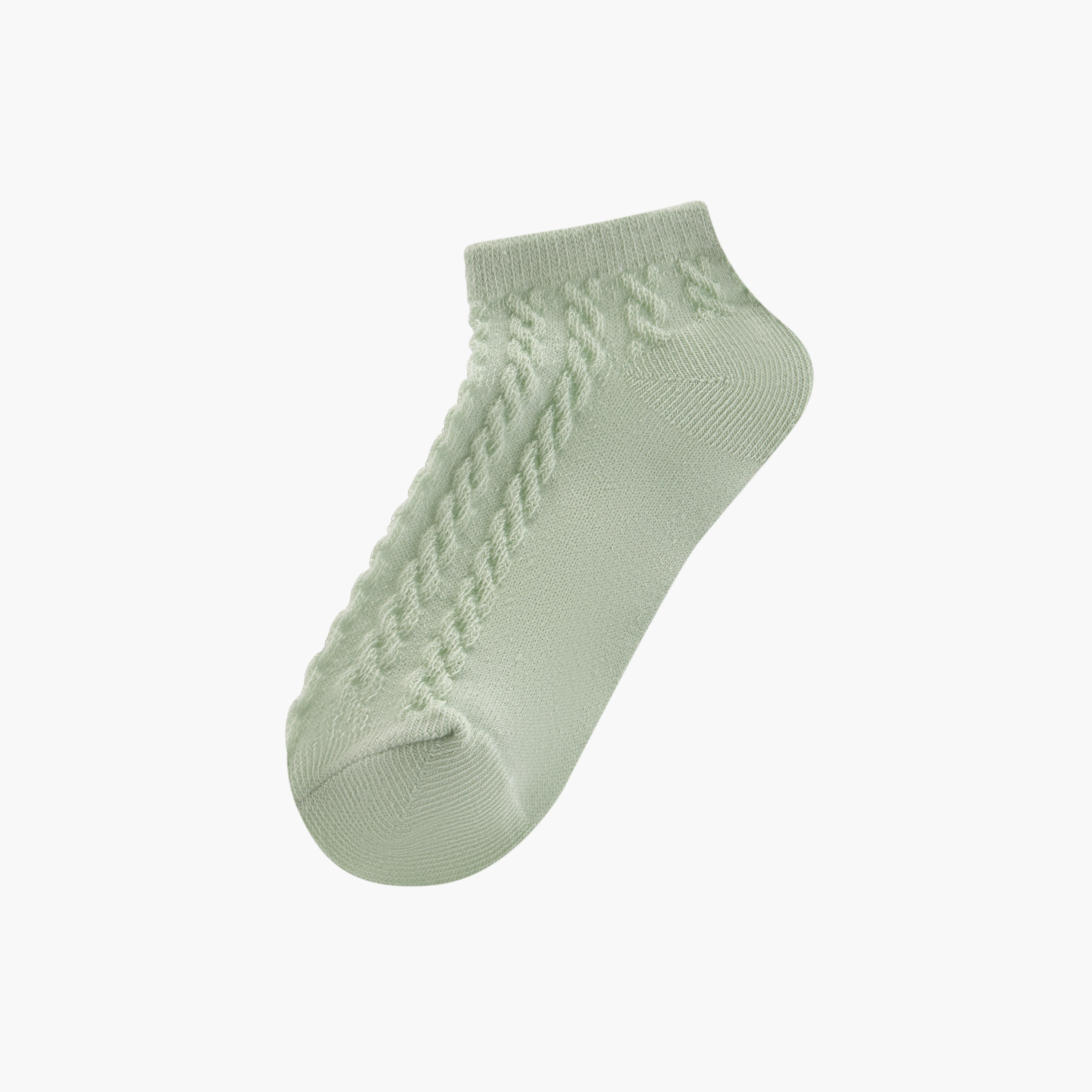 طقم جوارب بارزة الملمس 5 أزواج بطول الكاحل من بيرفيت-girls-accessories-socks-image-2