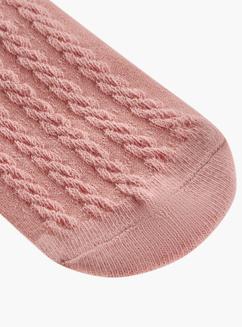 طقم جوارب بارزة الملمس 5 أزواج بطول الكاحل من بيرفيت-girls-accessories-socks-image-5