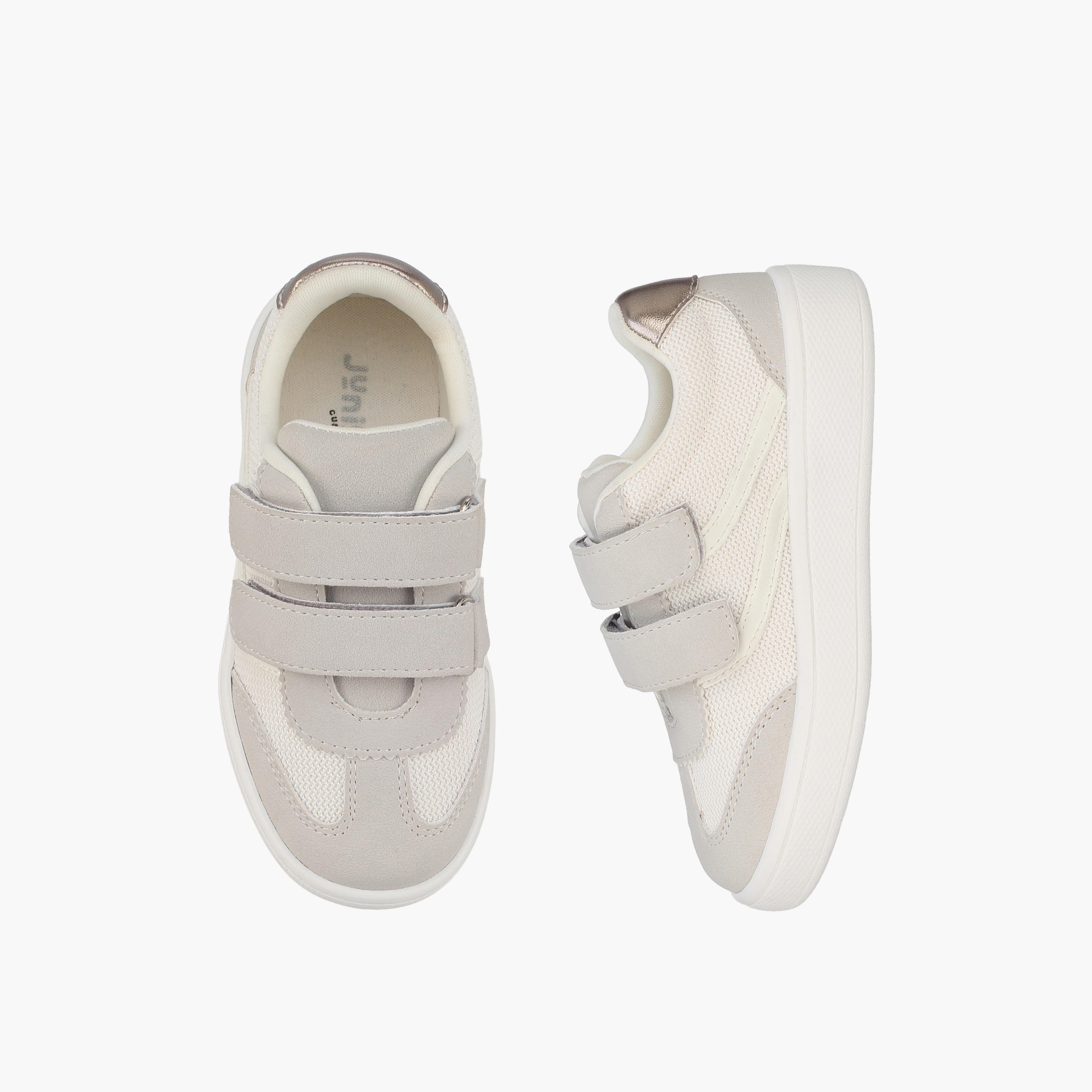 حذاء سنيكرز بطول الكاحل بشريط إغلاق لاصق للبنات من جونيورز-girls-shoes-sneakers-image-1