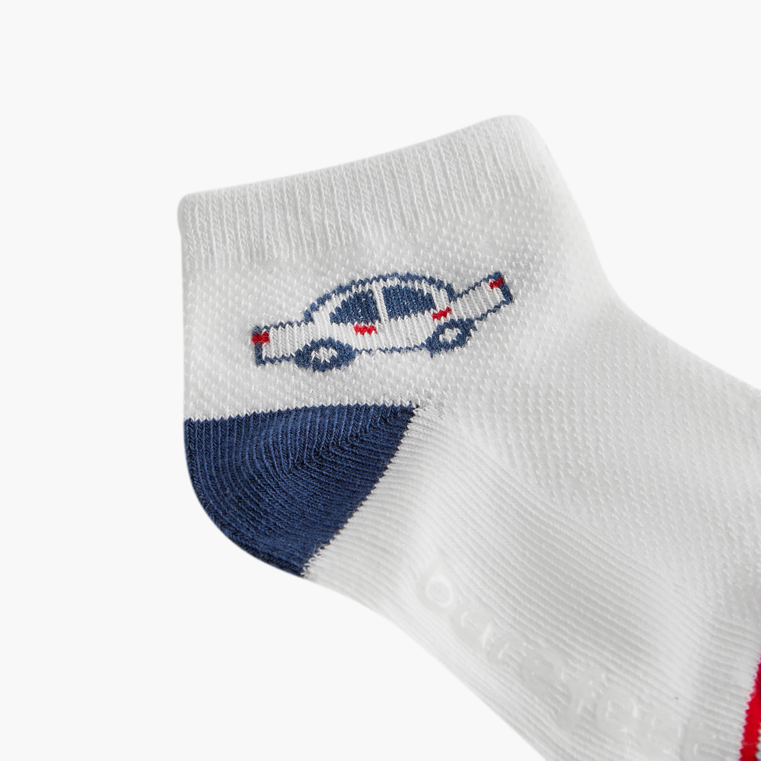 طقم جوارب 5 أزواج بطول الكاحل بطبعات سيارات من بيرفيت-baby-boys-accessories-socks-image-3