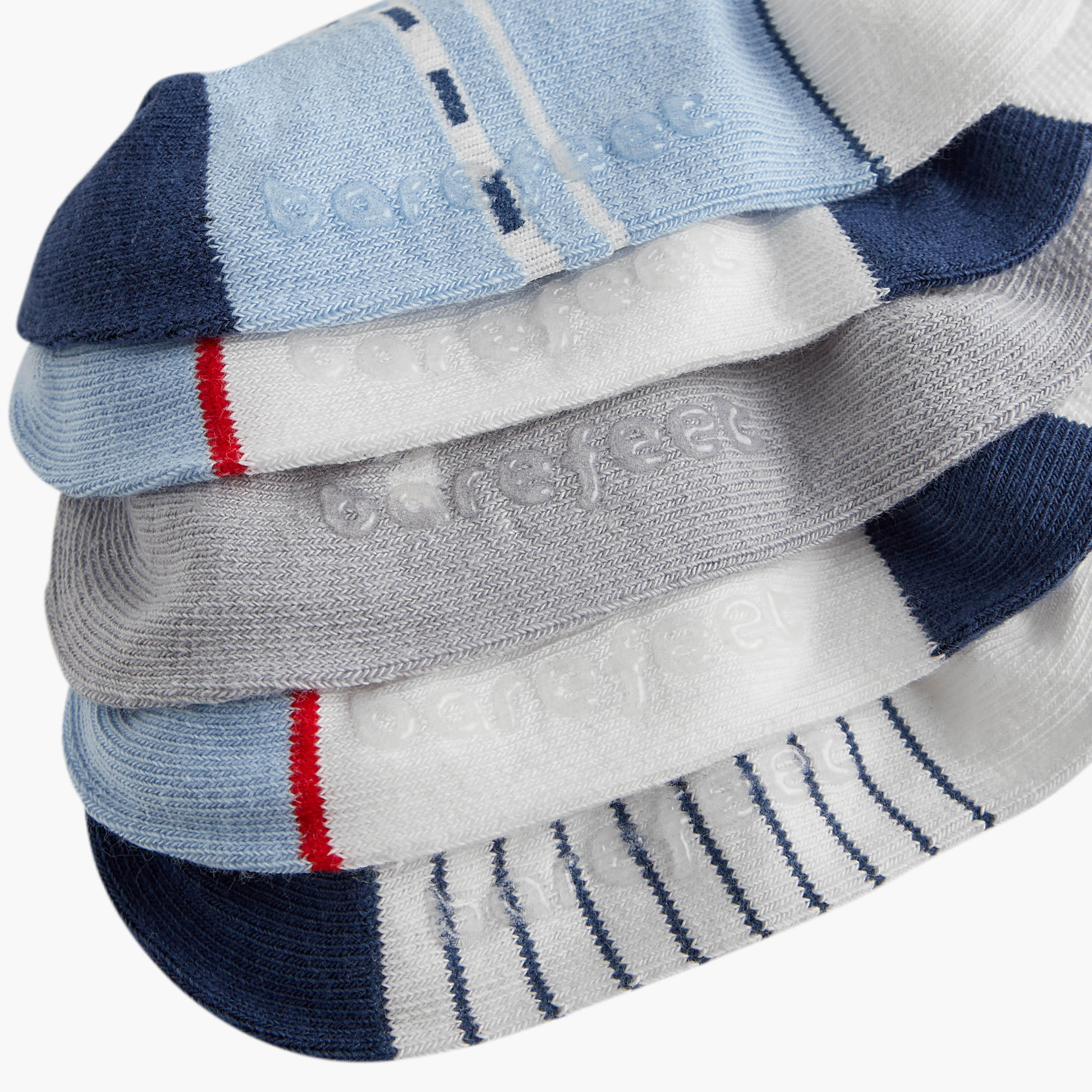 طقم جوارب 5 أزواج بطول الكاحل بطبعات سيارات من بيرفيت-baby-boys-accessories-socks-image-4
