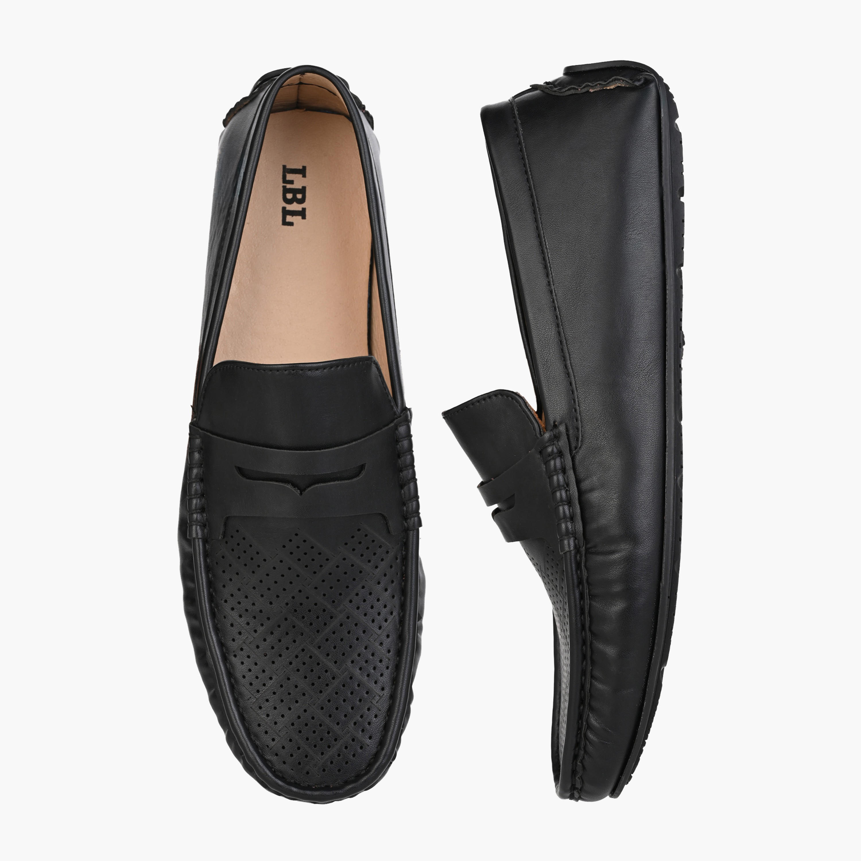 LBL by Shoexpress Men Perforated Design Loafers-men-shoes-loafersandmoccasins-image-1