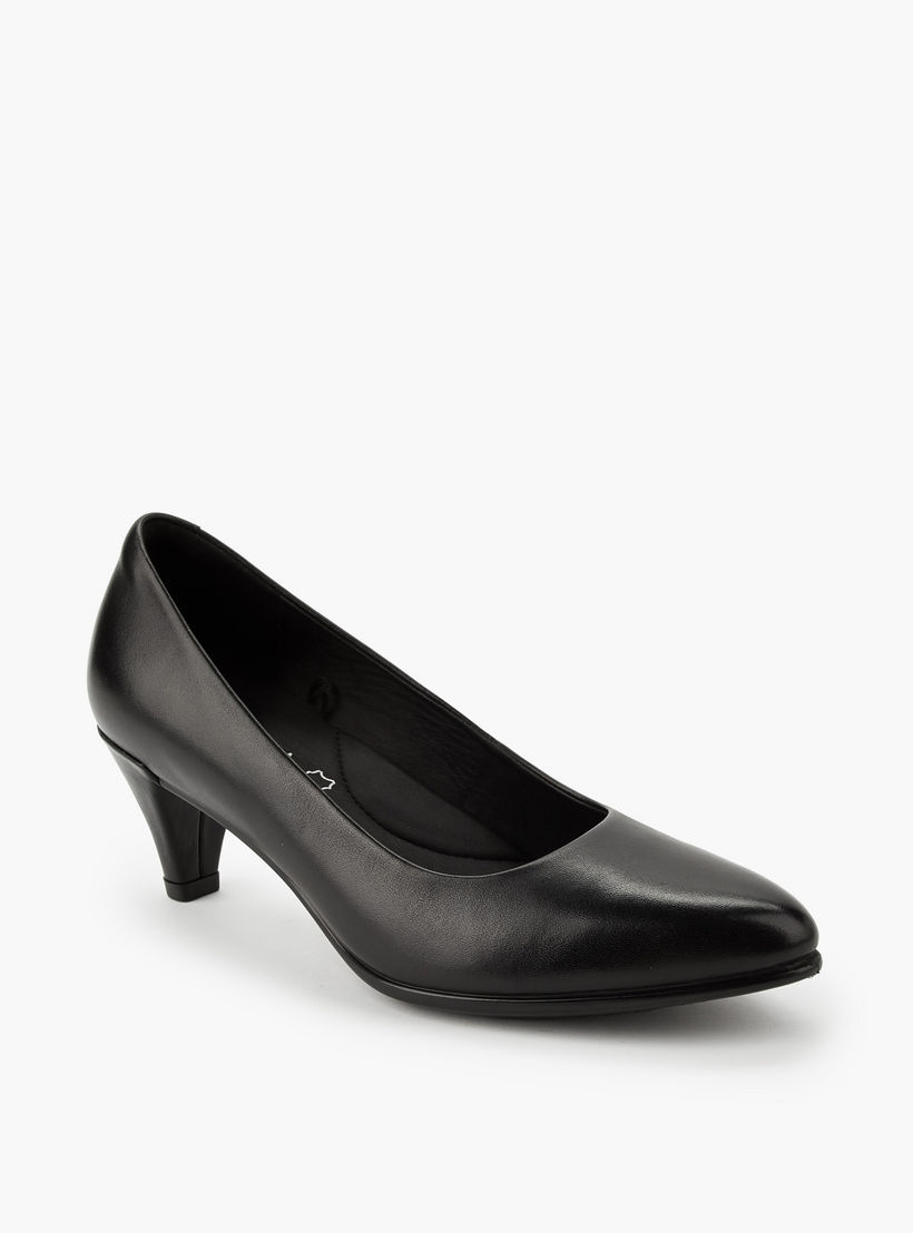 Le Confort Women Cone Heel Leather Pumps-women-shoes-heels-image-2
