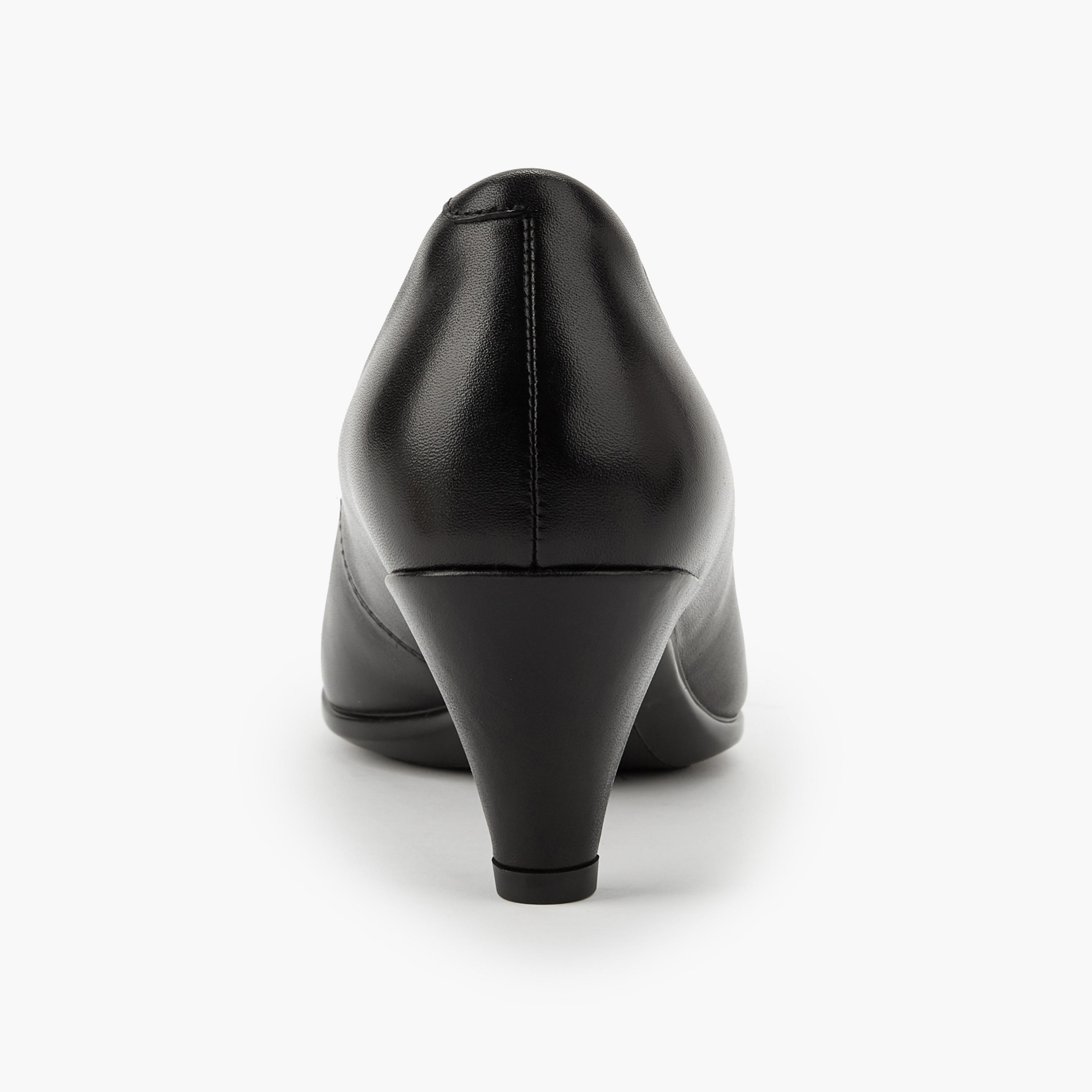 Le Confort Women Cone Heel Leather Pumps-women-shoes-heels-image-5