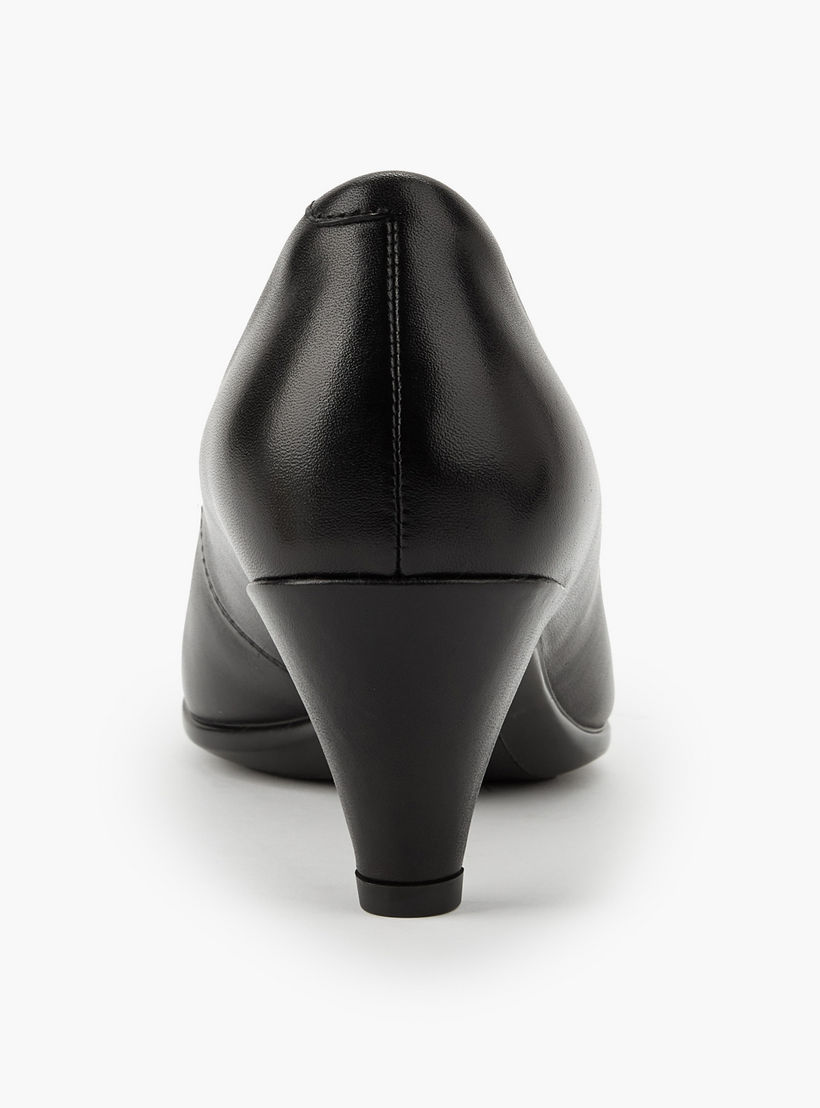 Le Confort Women Cone Heel Leather Pumps-women-shoes-heels-image-5