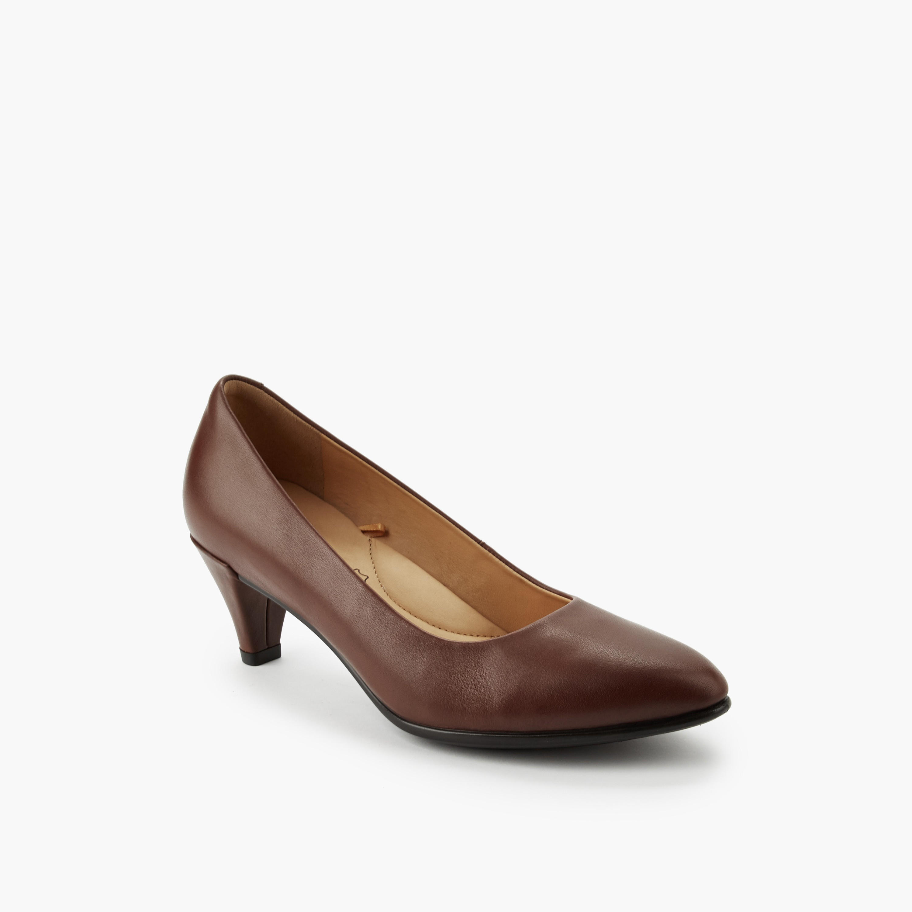 Le Confort Women Cone Heel Leather Pumps-women-shoes-heels-image-2