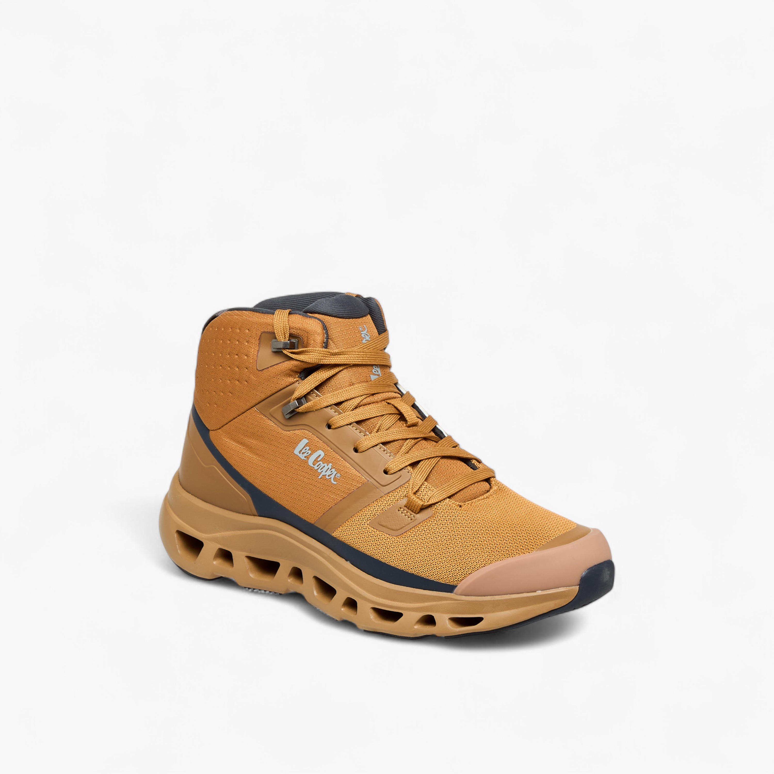 بوت بطول الكاحل بارز الملمس برباط إغلاق للرجال من لي كوبر-men-shoes-boots-image-2