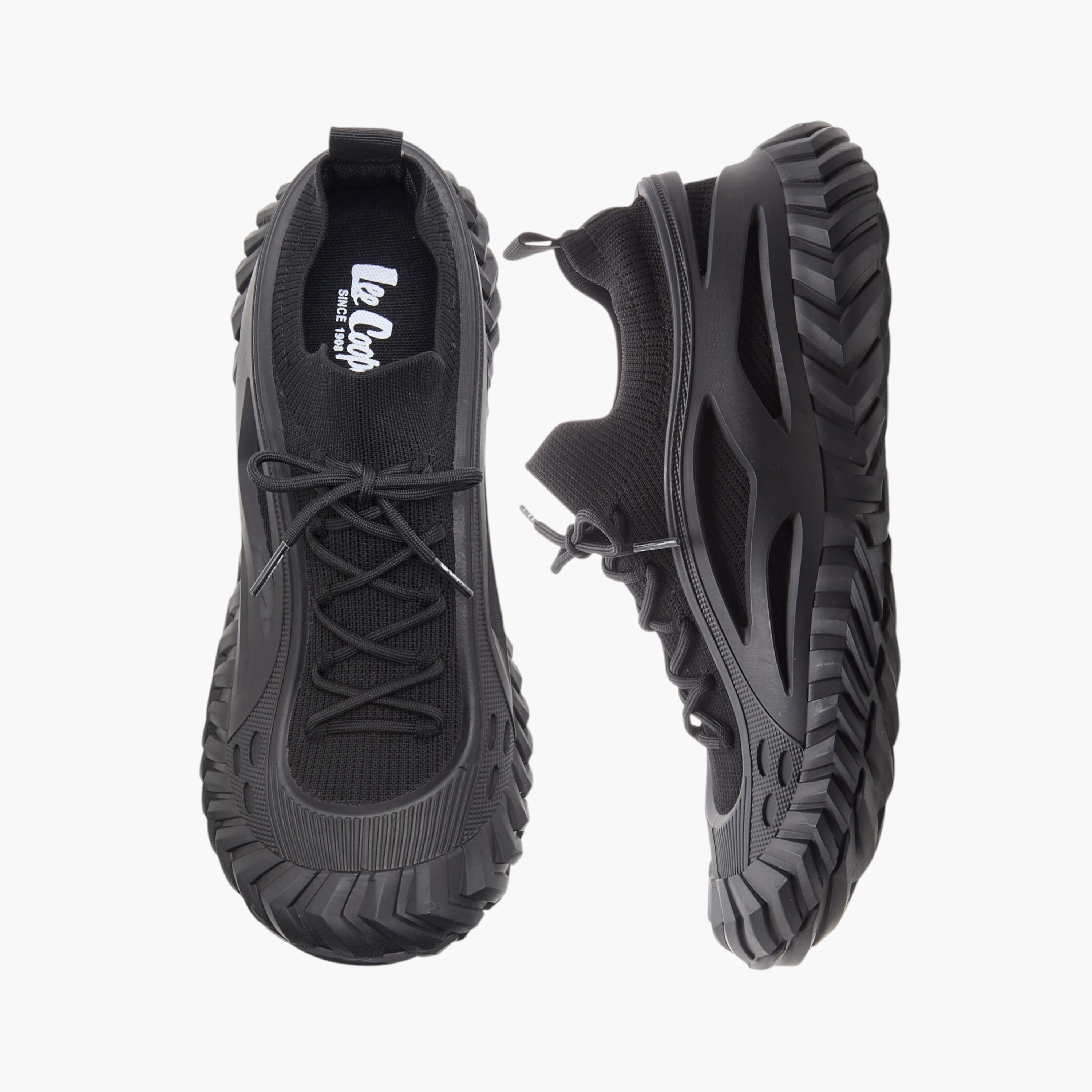 Lee Cooper Men's Panelled Sneakers with Lace-Up Closure-men-shoes-sneakers-image-1