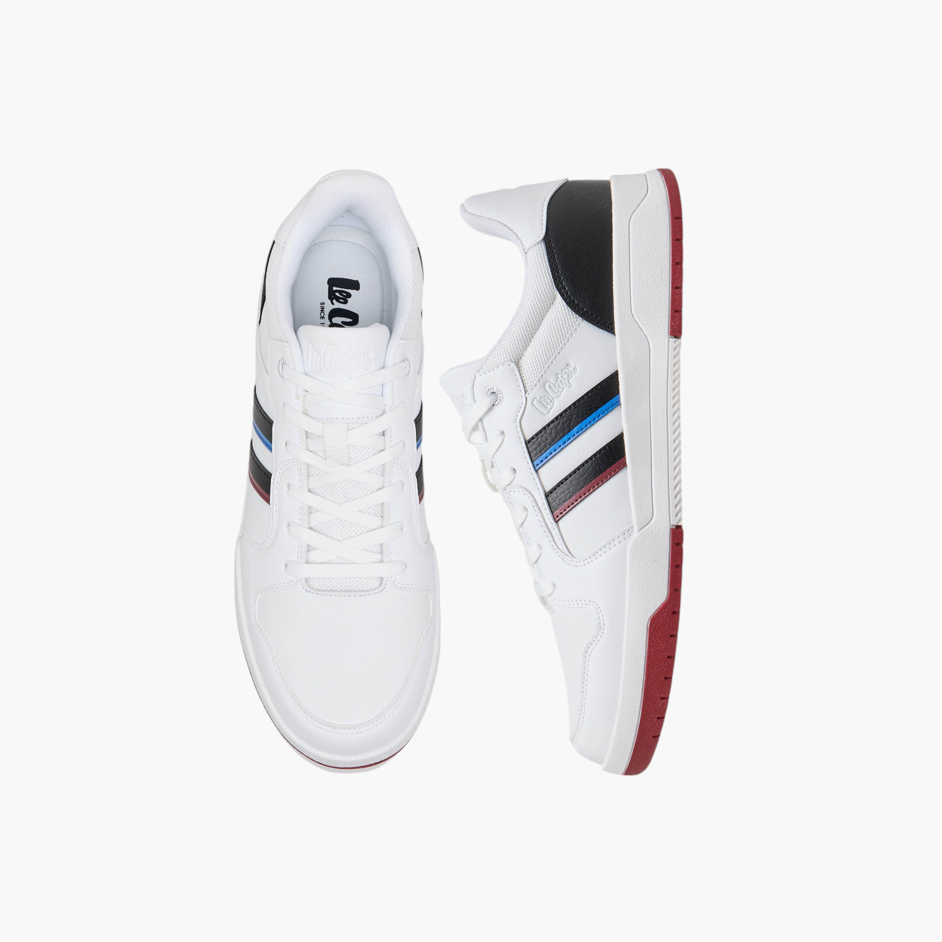 Lee Cooper Men's Panelled Sneakers with Lace-Up Closure-men-shoes-sneakers-image-1