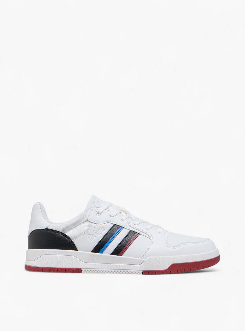 Lee Cooper Men's Panelled Sneakers with Lace-Up Closure-men-shoes-sneakers-image-3