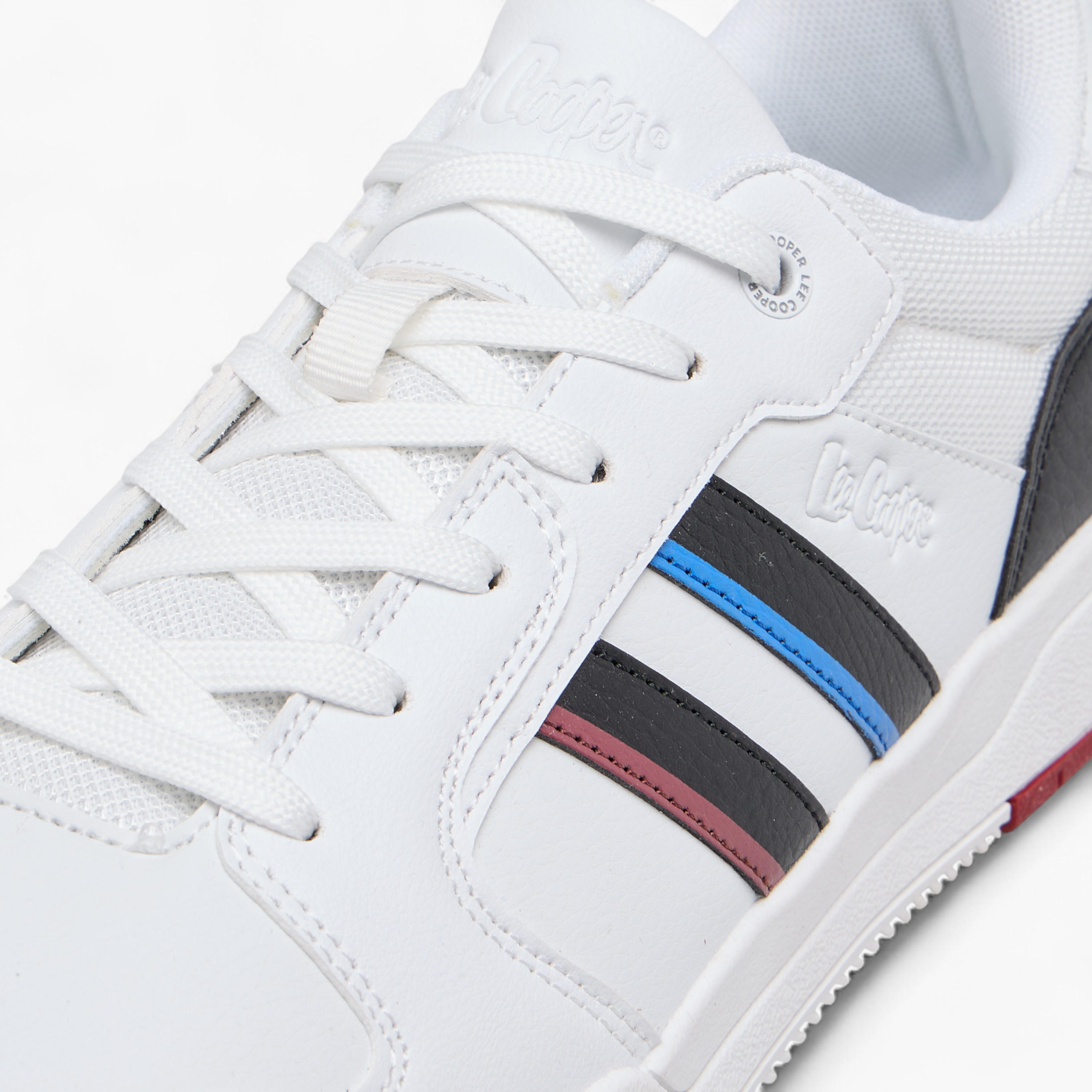Lee Cooper Men's Panelled Sneakers with Lace-Up Closure-men-shoes-sneakers-image-4
