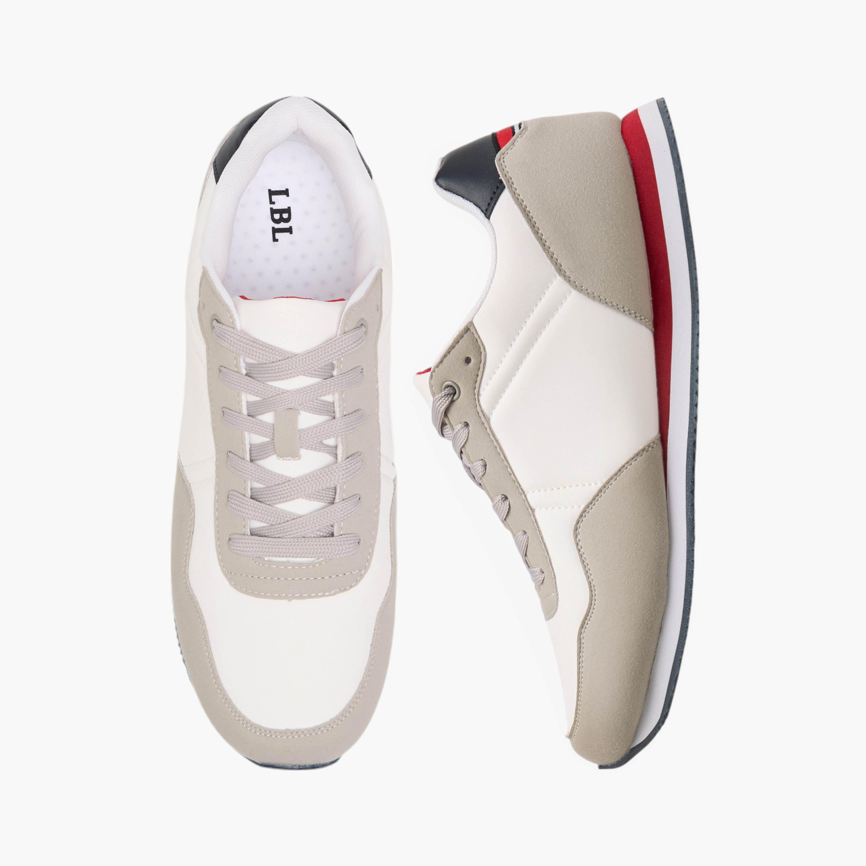 حذاء سنيكرز برباط إغلاق وألواح إل بي إل من شو إكسبريس-men-shoes-sneakers-image-1