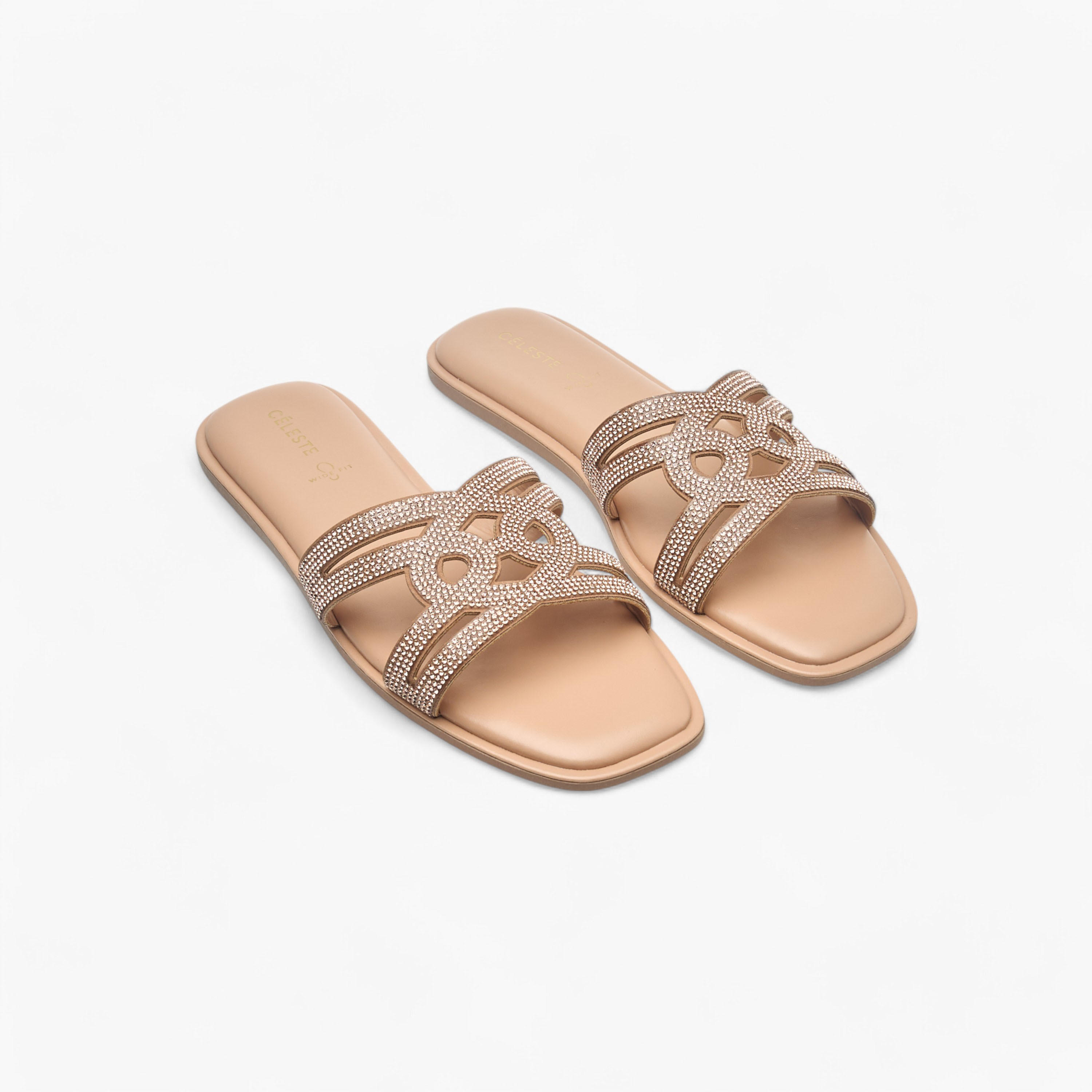 Celeste Women's Studded Slip-On Strap Sandals-women-shoes-flats-sandals-image-1