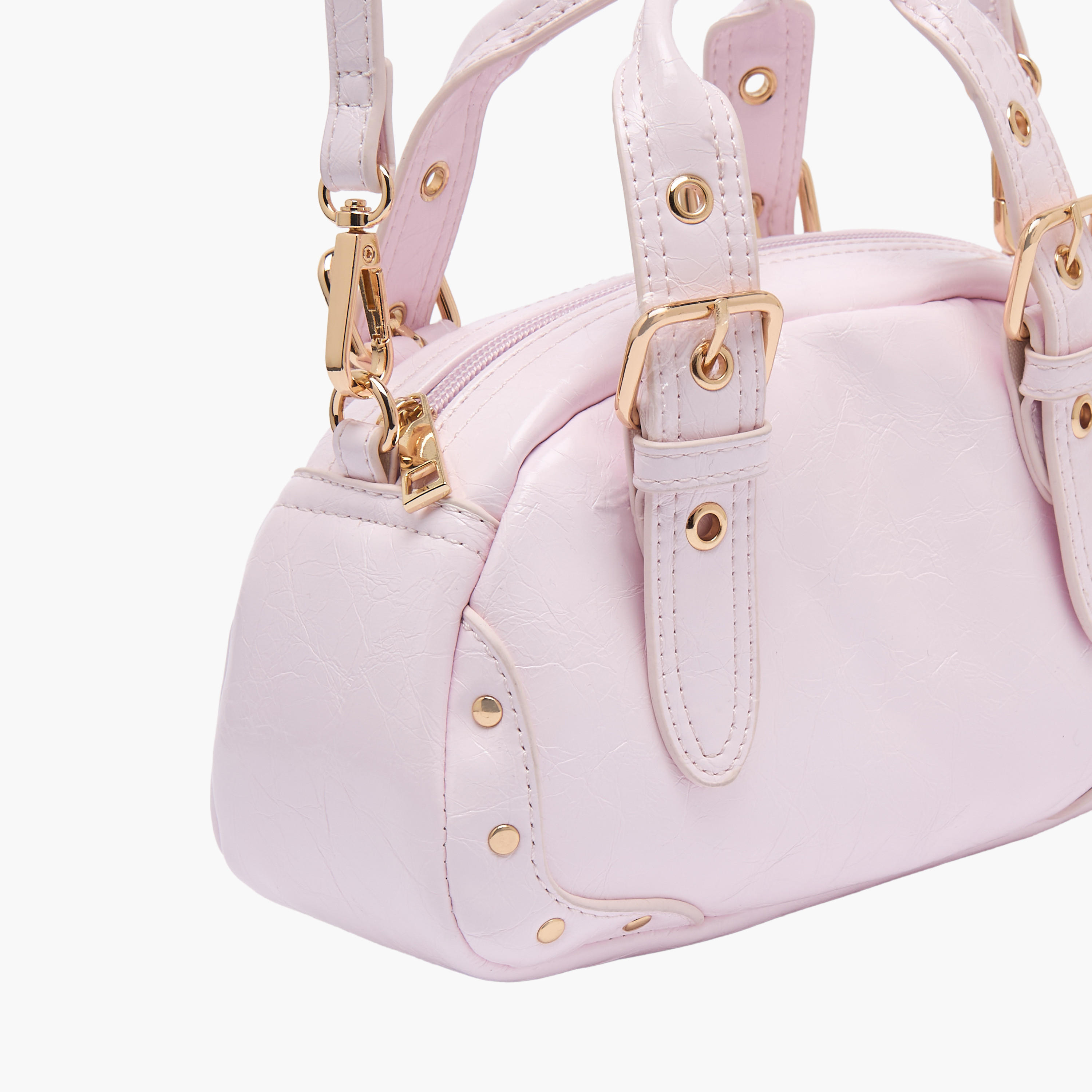 شنطة توت بتفصيلة إبزيم مع حزام قابل للفصل من فلورا بيلا-girls-accessories-bags-image-4
