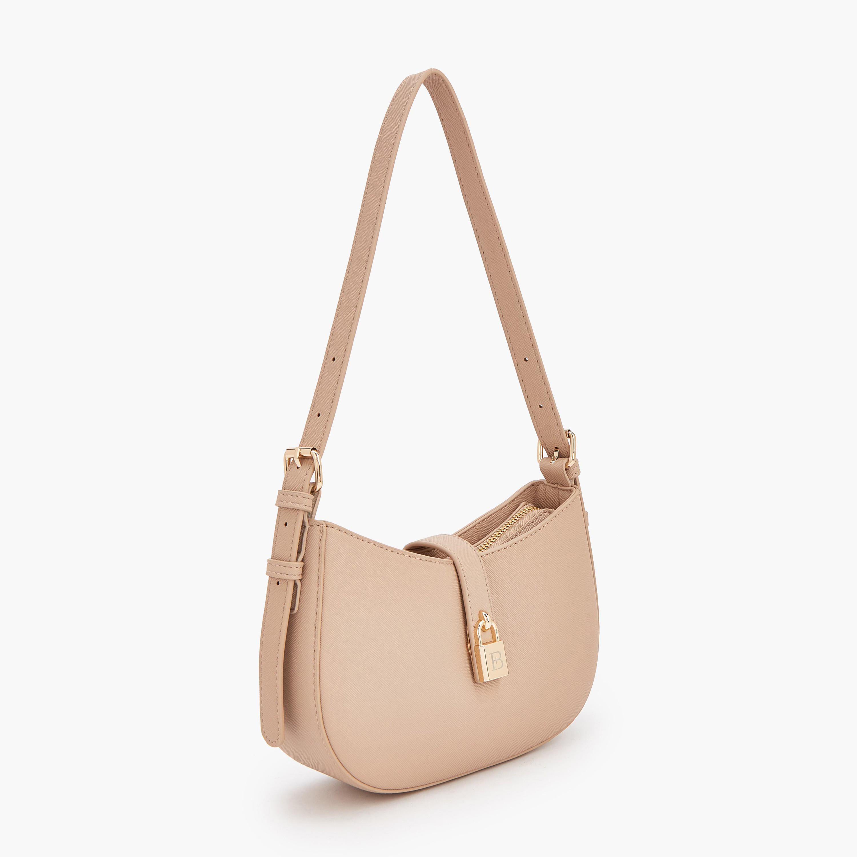 Flora Bella Solid Shoulder Bag with Zip Closure-women-bagsandwallets-handbags-image-2
