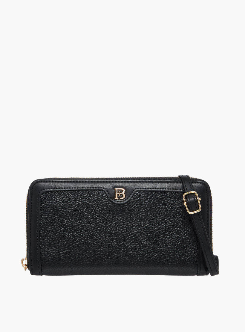 Flora Bella Solid Zip Around Wallet with Detachable Strap-women-bagsandwallets-wallets-image-1