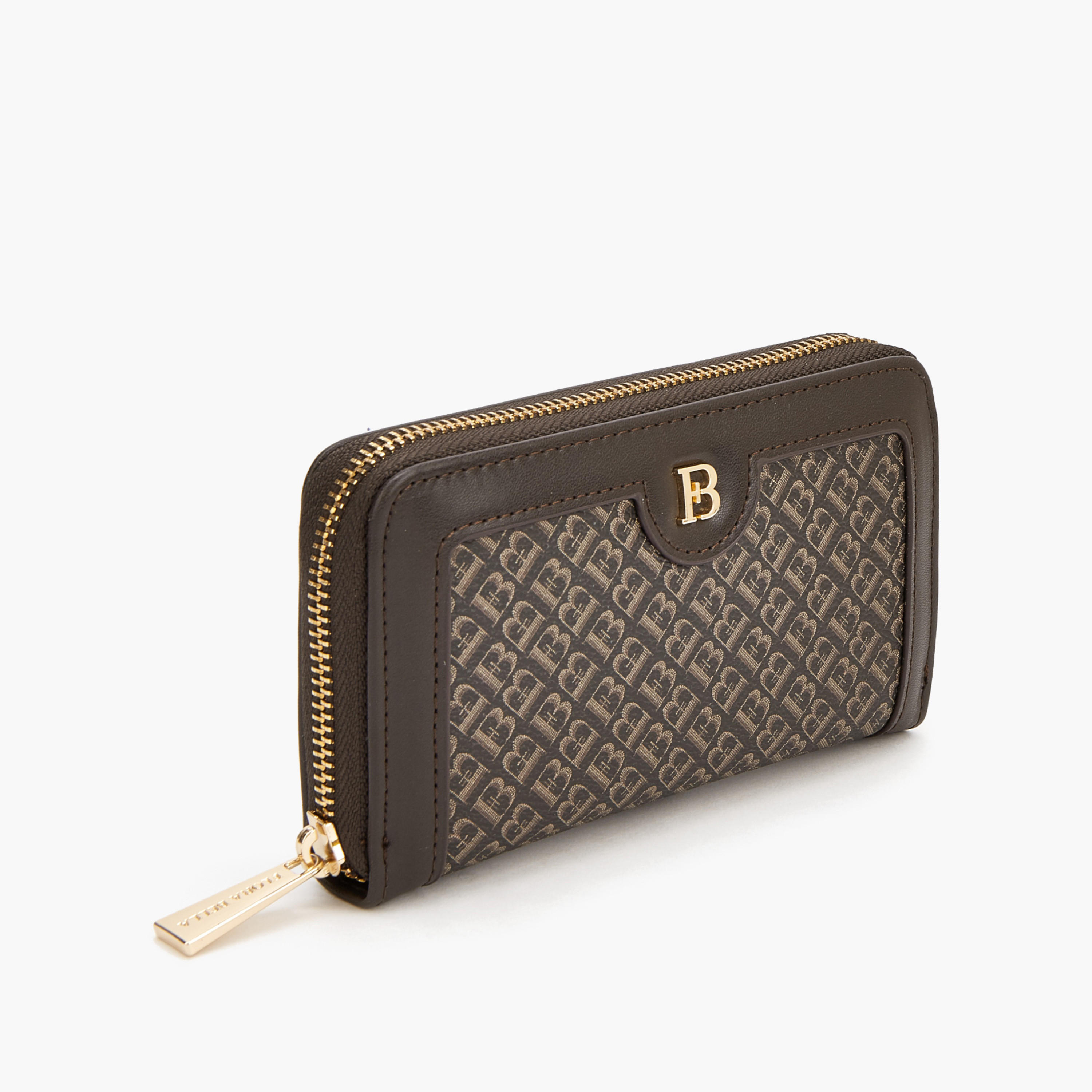 Flora Bella Monogram Print Zip Around Wallet-women-bagsandwallets-wallets-image-3