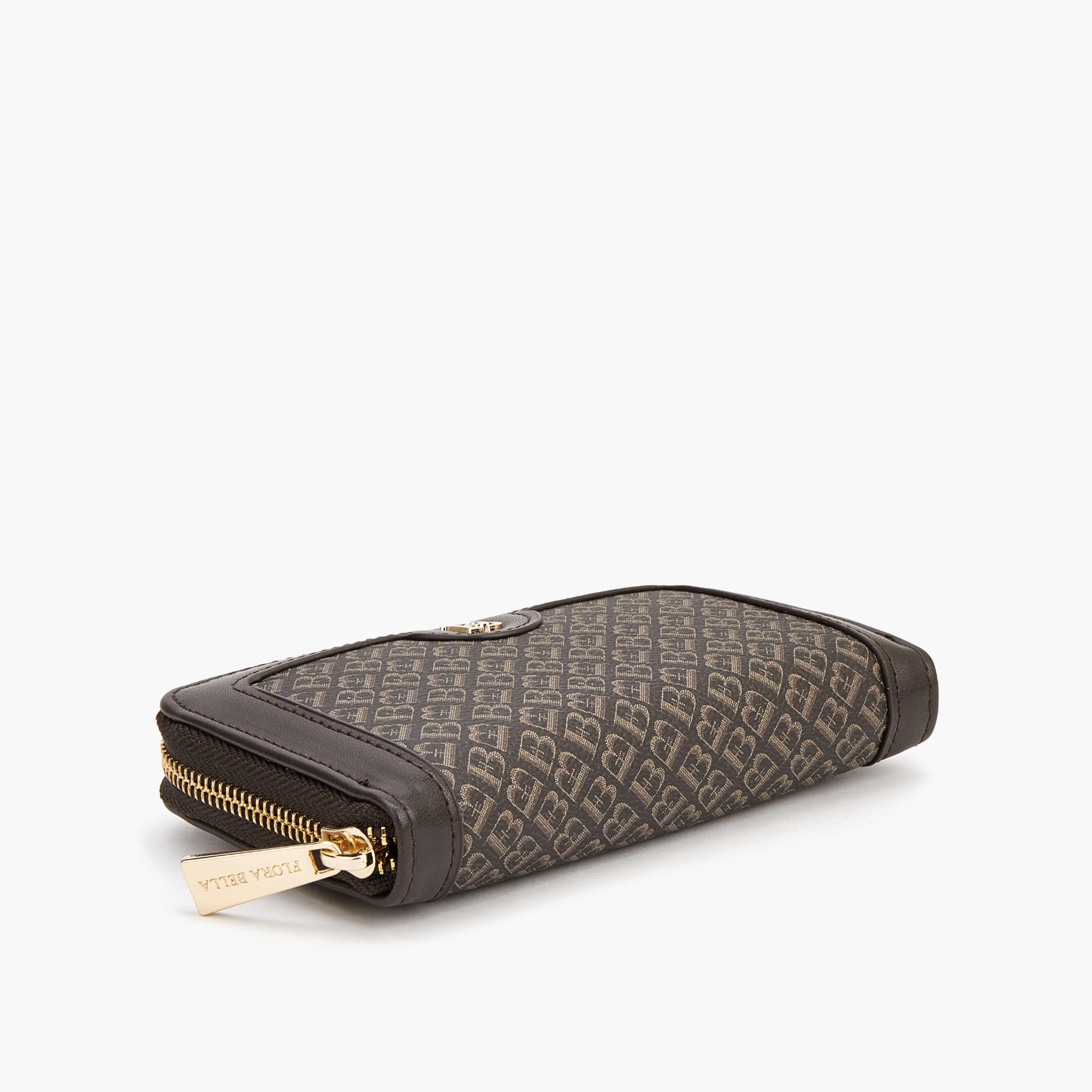 Flora Bella Monogram Print Zip Around Wallet-women-bagsandwallets-wallets-image-4