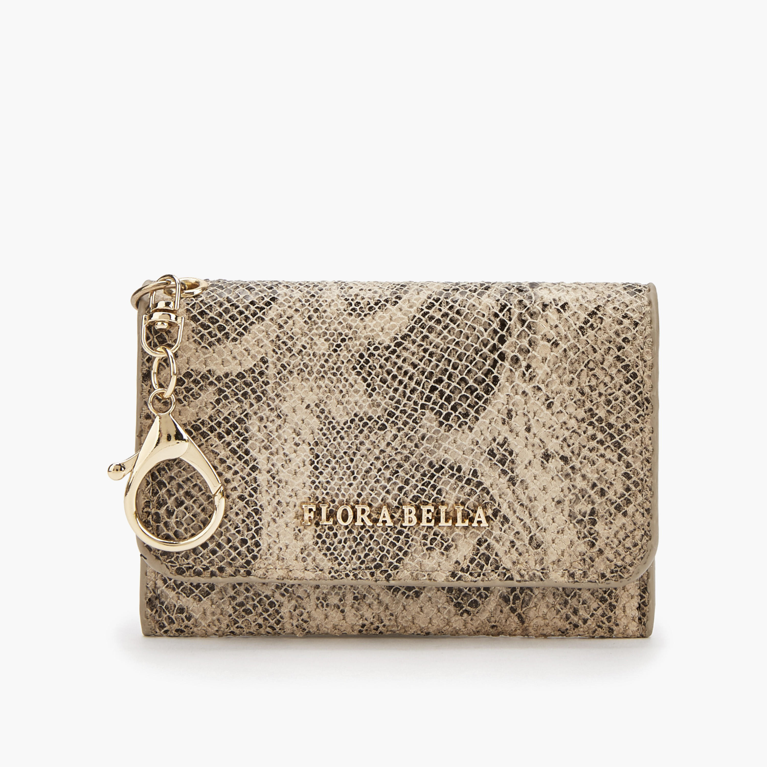 Flora Bella Textured Bio-fold Wallet with Keyring-women-bagsandwallets-wallets-image-1