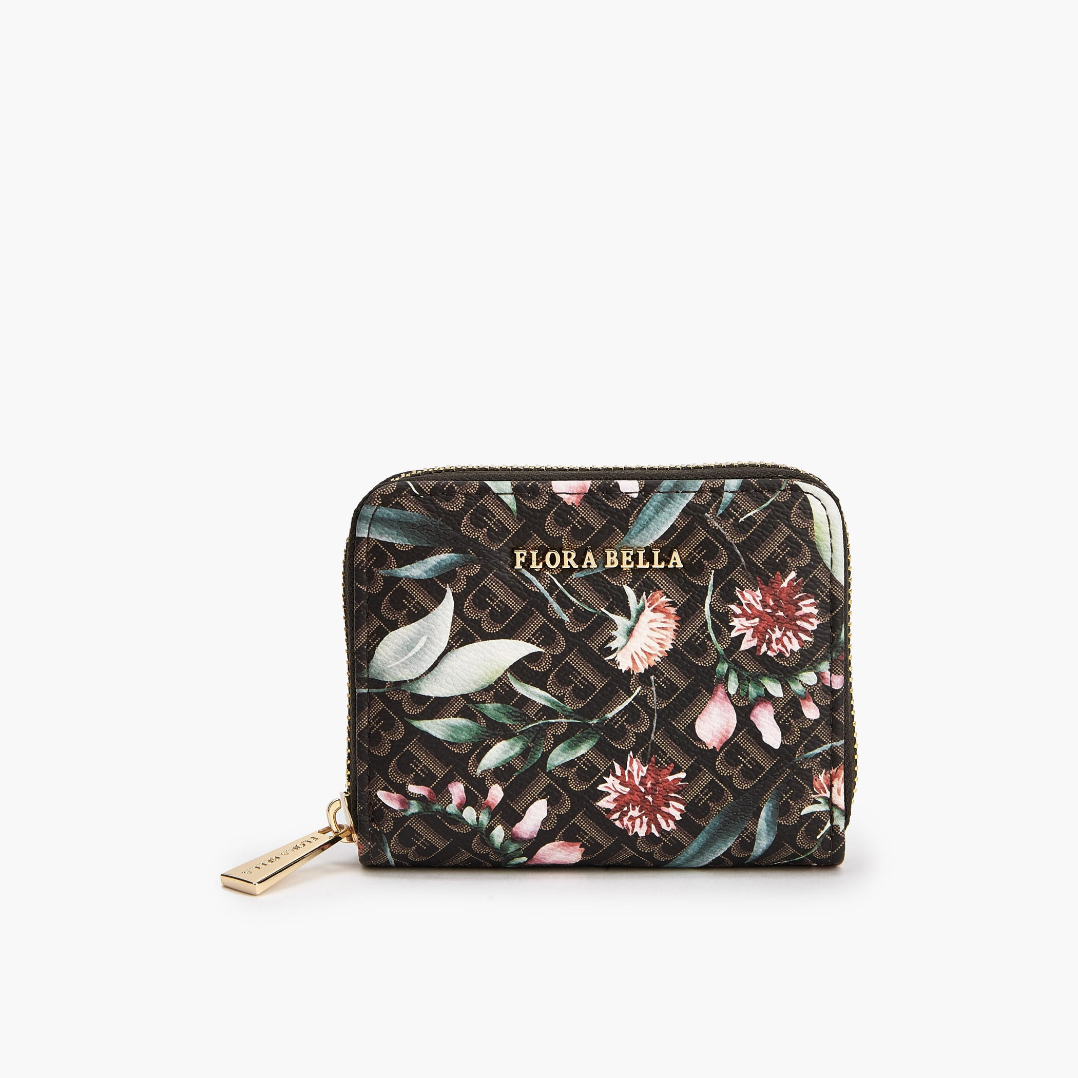 محفظة مونوجرام بسحاب دائري وطبعات زهرية من فلورا بيلا-women-bagsandwallets-wallets-image-1