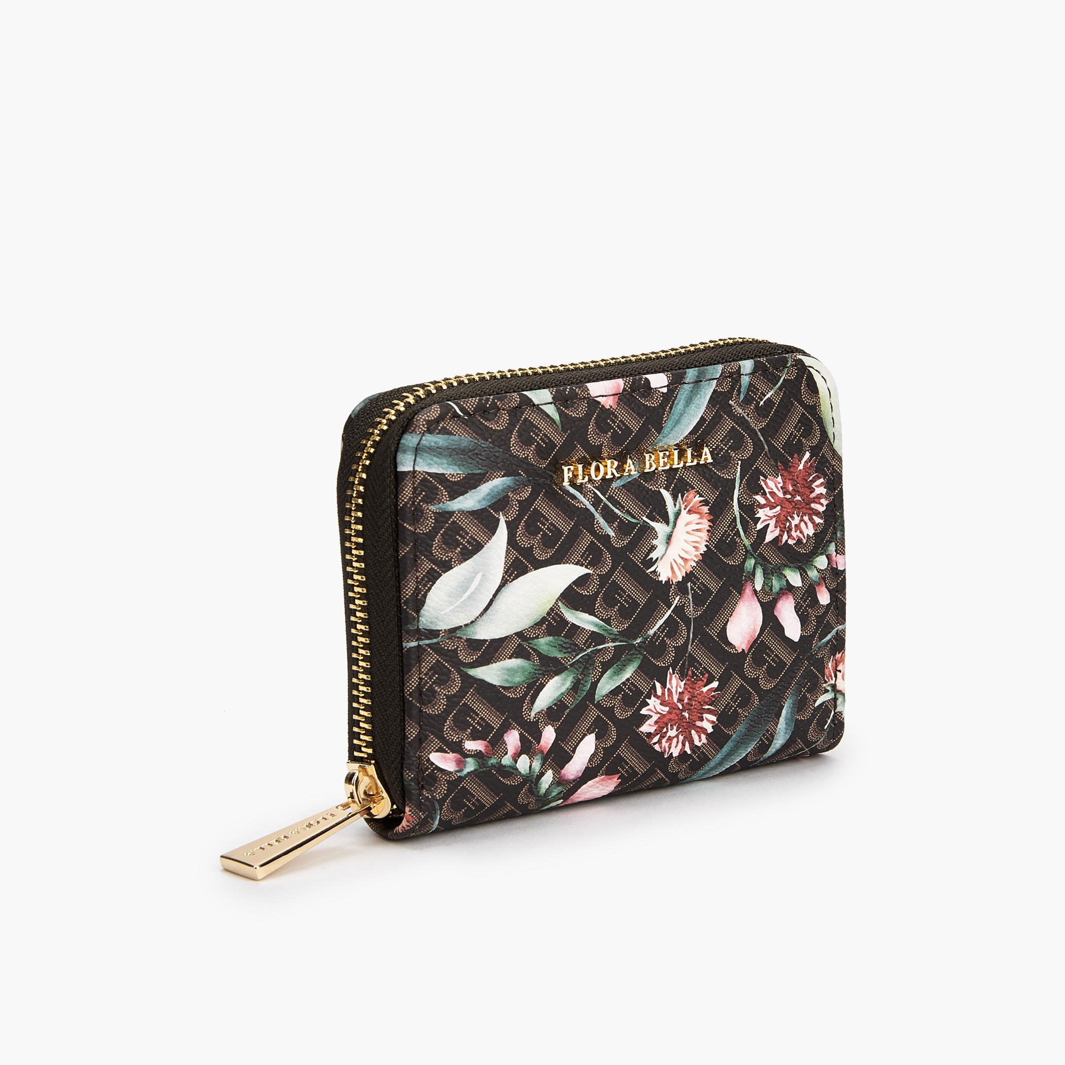 محفظة مونوجرام بسحاب دائري وطبعات زهرية من فلورا بيلا-women-bagsandwallets-wallets-image-2